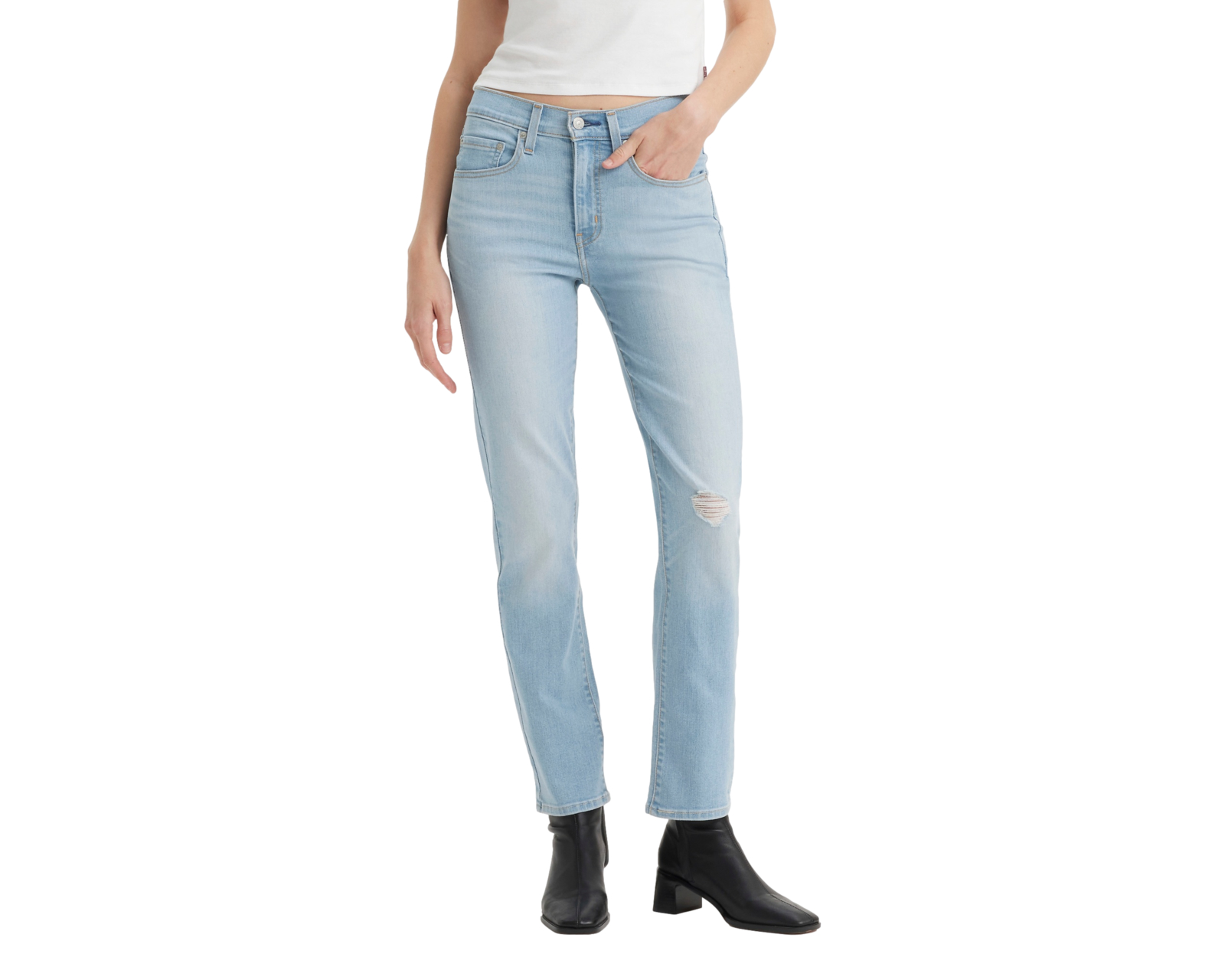 Foto 2 pulgar | Foto 1 | Jeans Levi's 724 High Rise Straight para Mujer