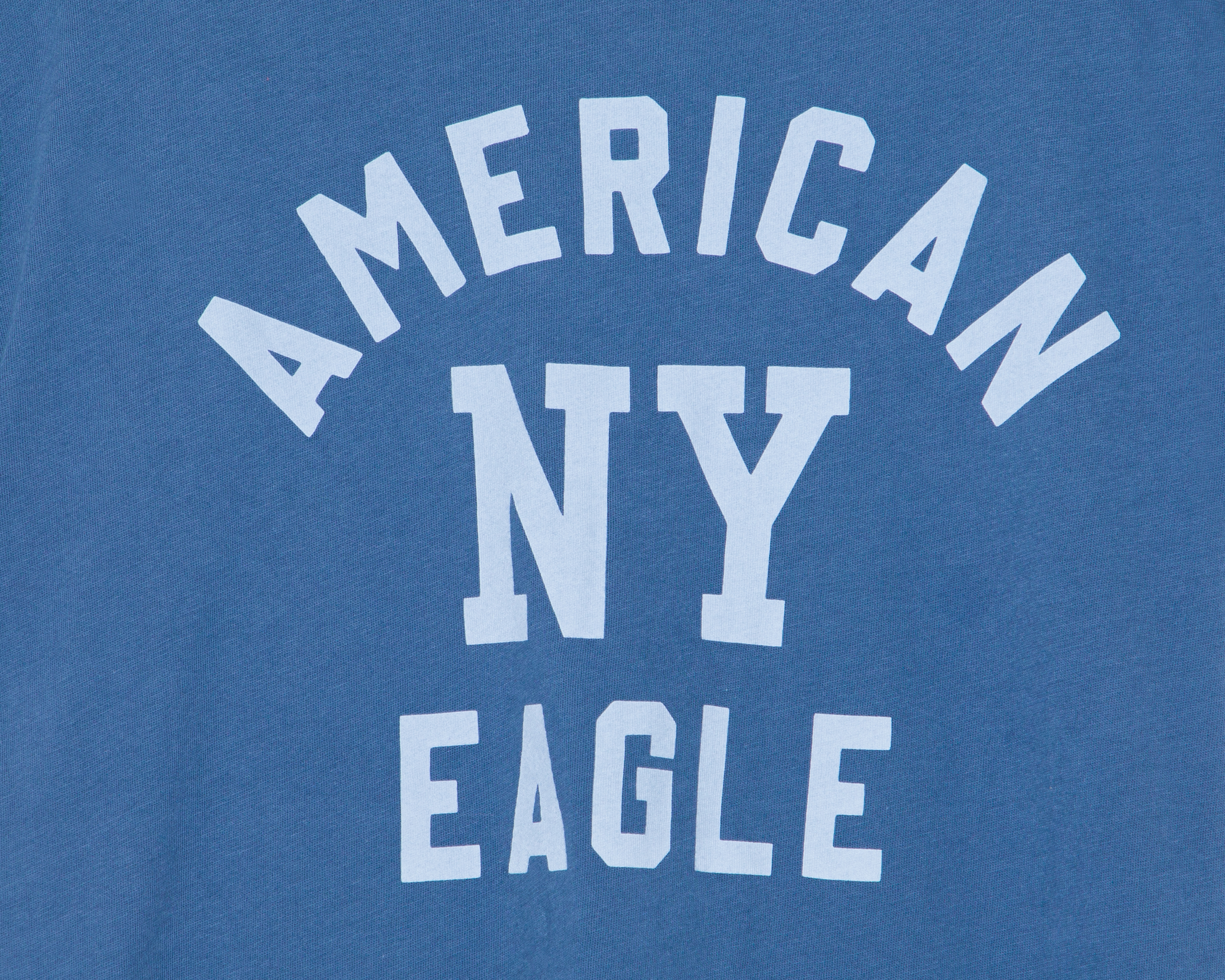 Foto 4 pulgar | Foto 3 | Playera Azul American Eagle para Mujer