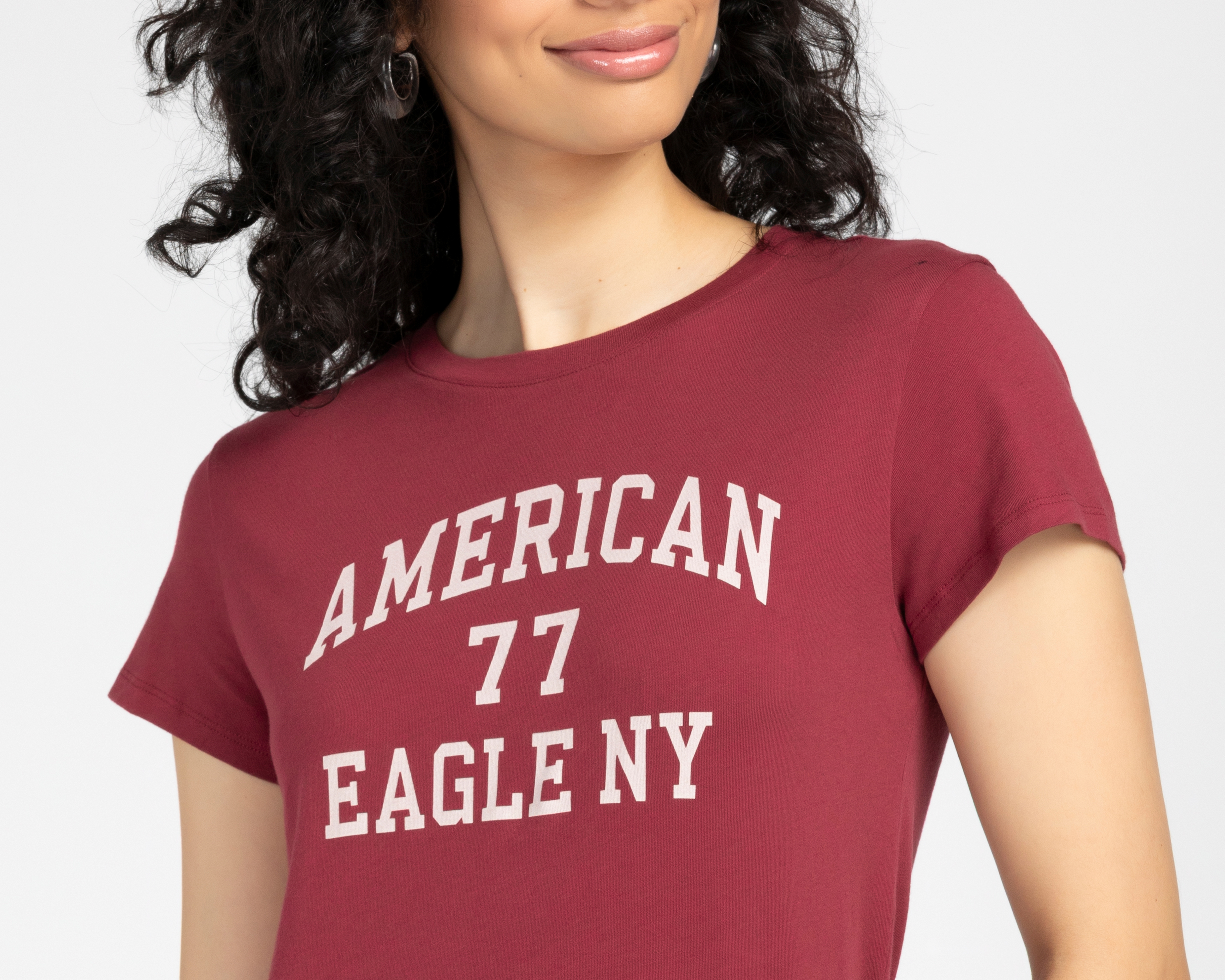 Foto 5 pulgar | Foto 4 | Playera Manga Corta American Eagle para Mujer
