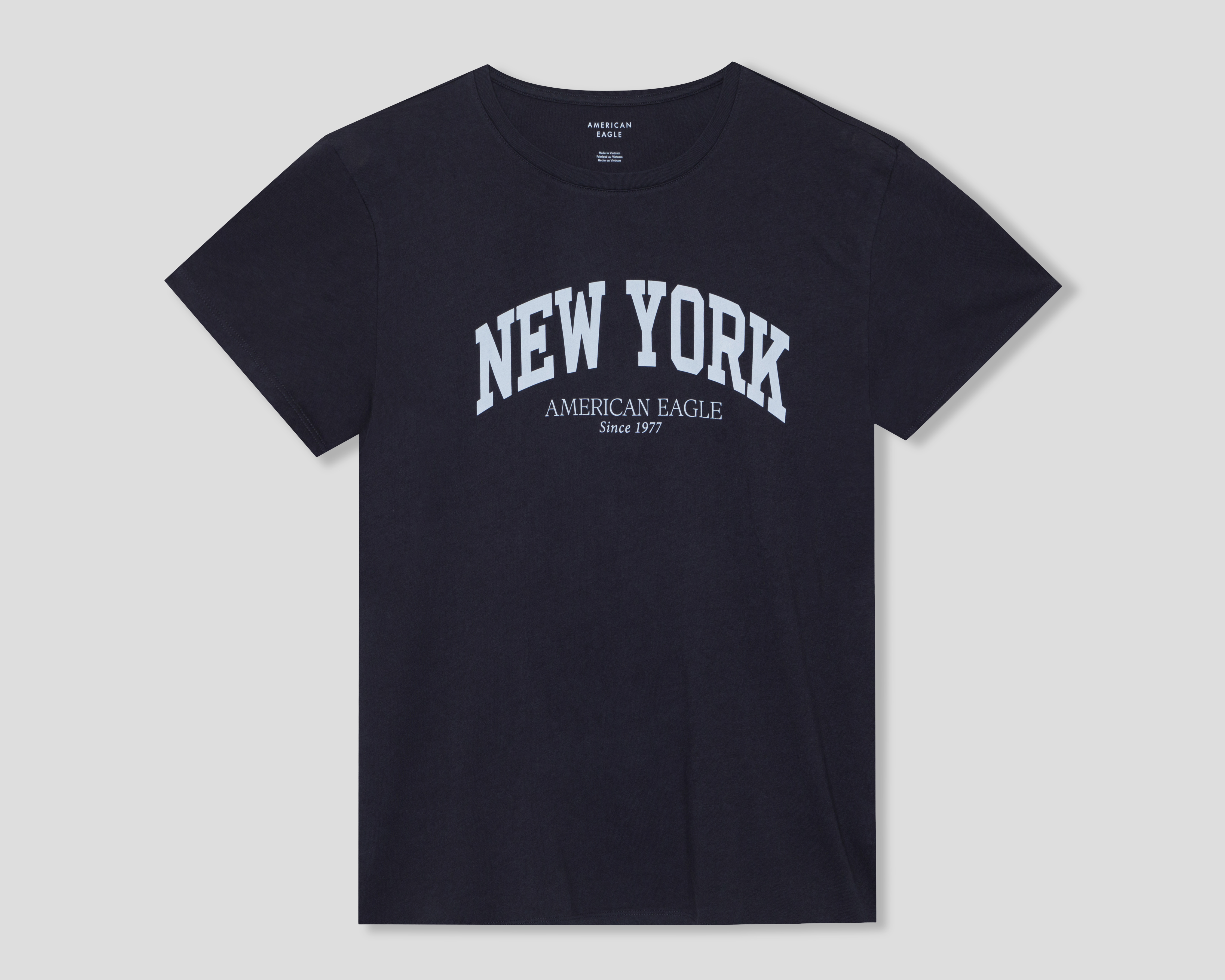 Foto 2 pulgar | Foto 1 | Playera Negra American Eagle para Mujer