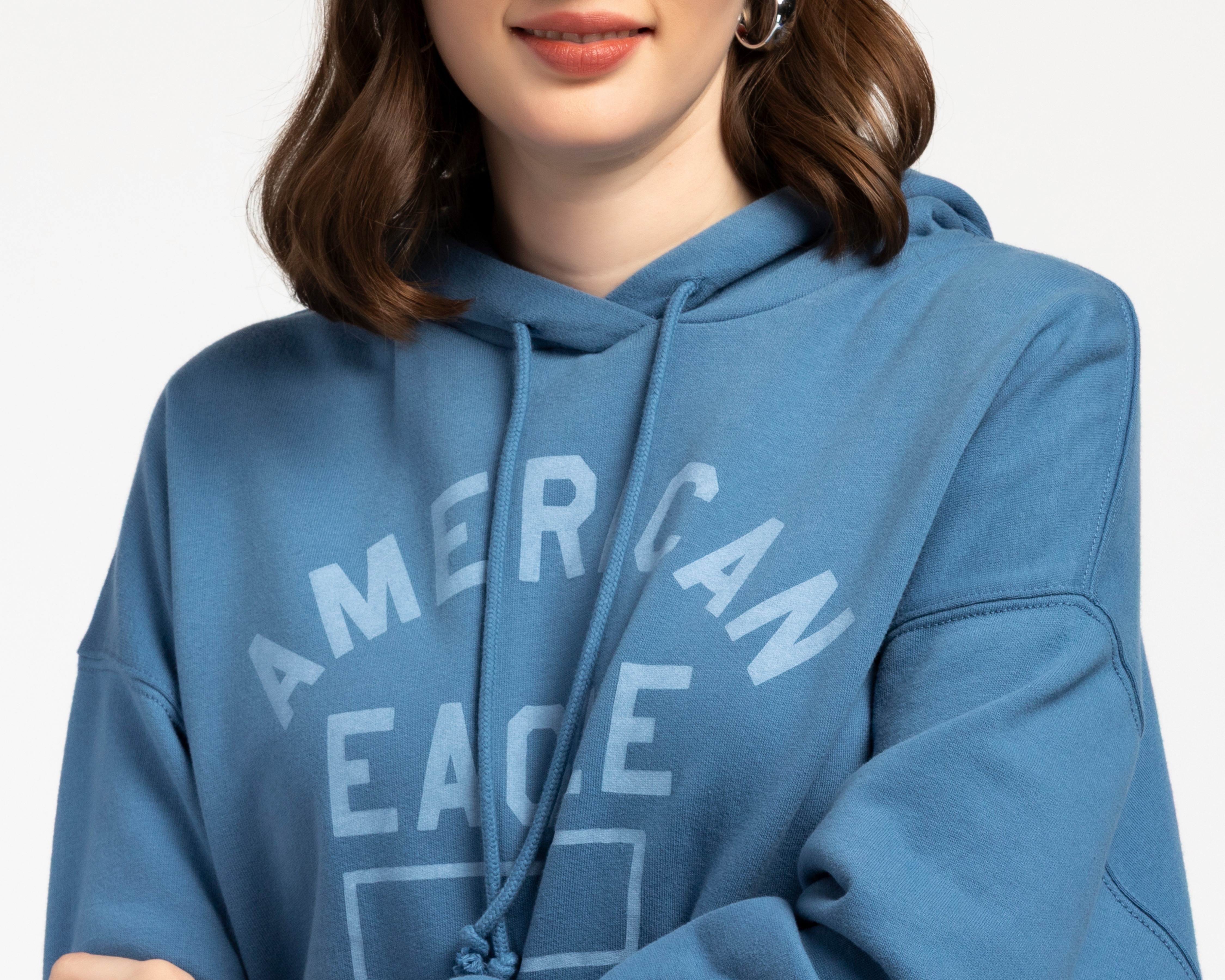 Foto 5 pulgar | Foto 4 | Sudadera Azul American Eagle para Hombre