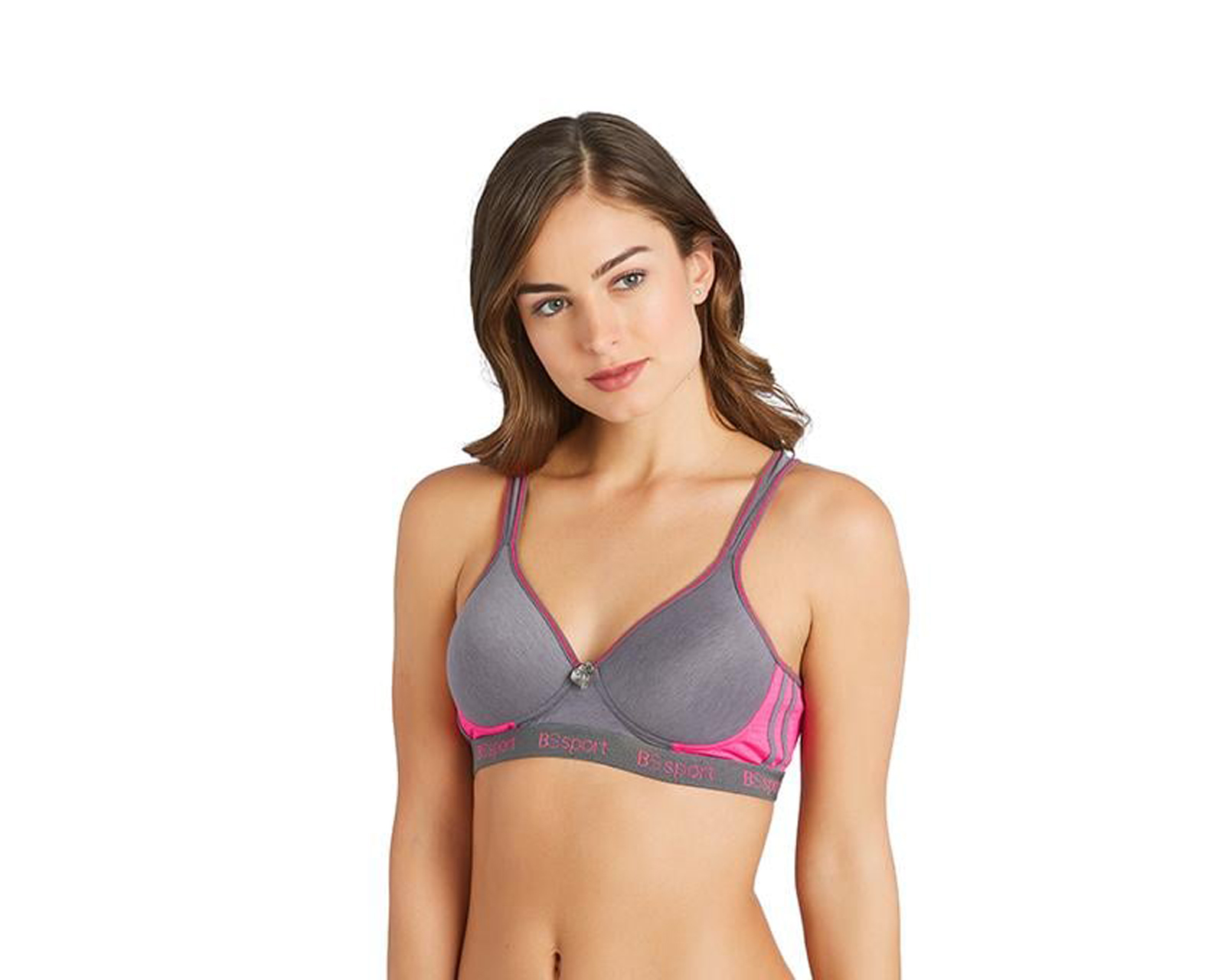 Brasier Deportivo Gris Beauty Secret