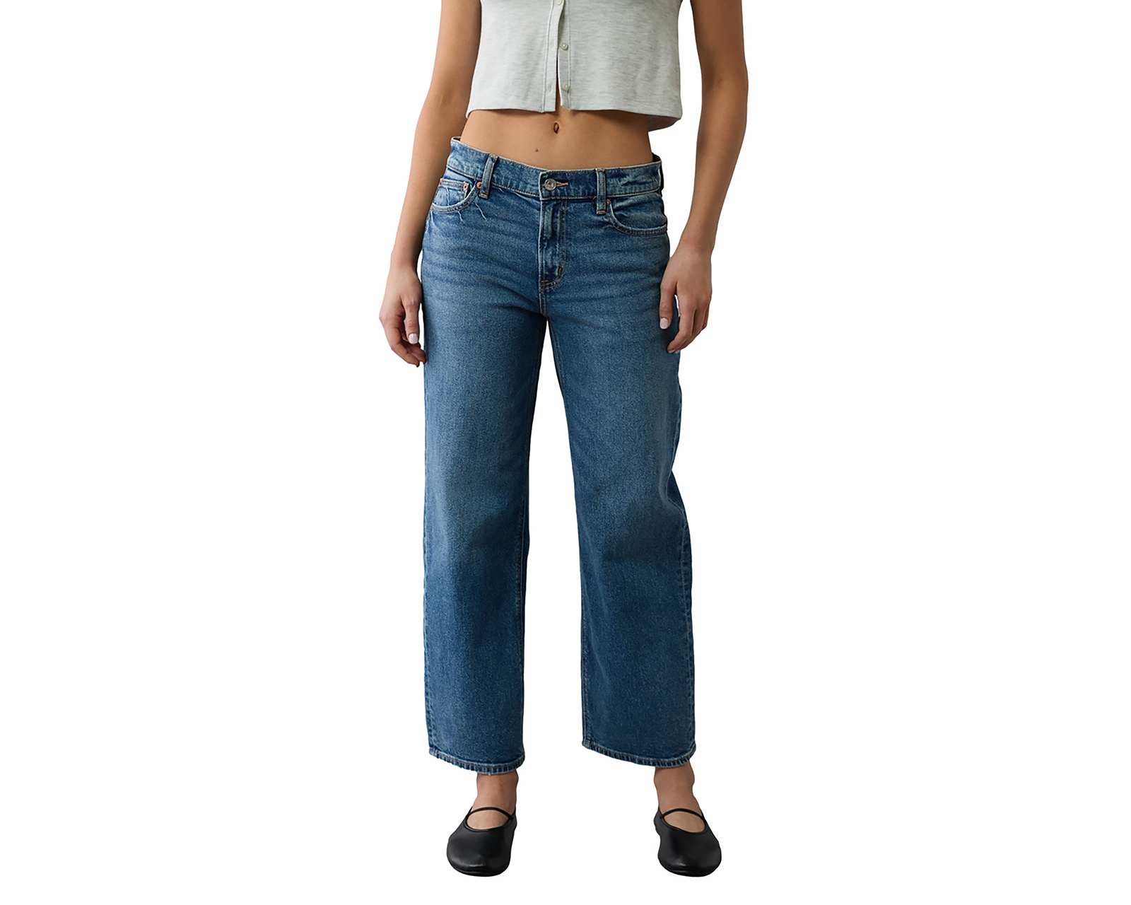 Foto 2 pulgar | Foto 1 | Jeans Straight Fit American Eagle Juvenil