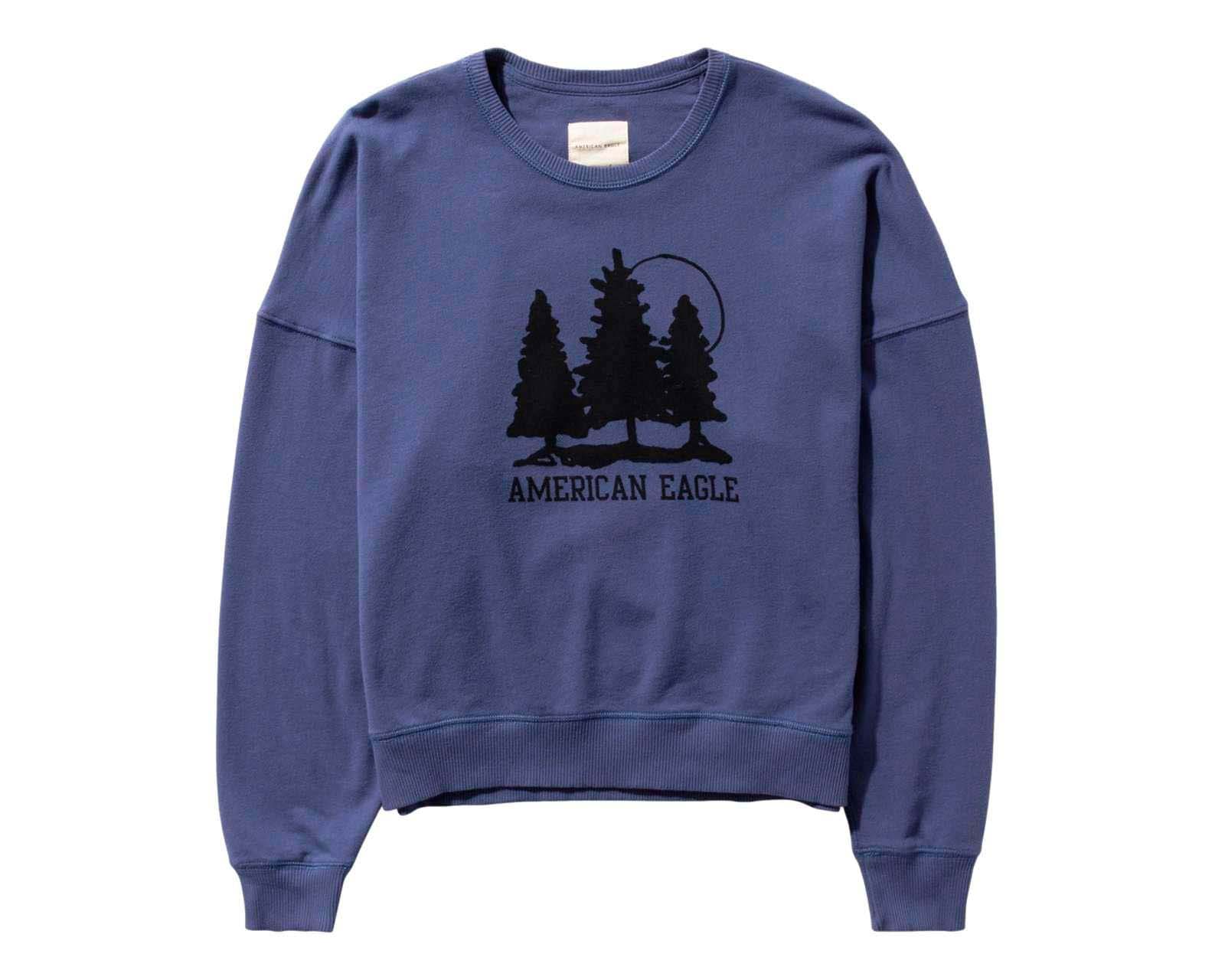 Foto 4 pulgar | Foto 3 | Sudadera American Eagle Cuello Redondo