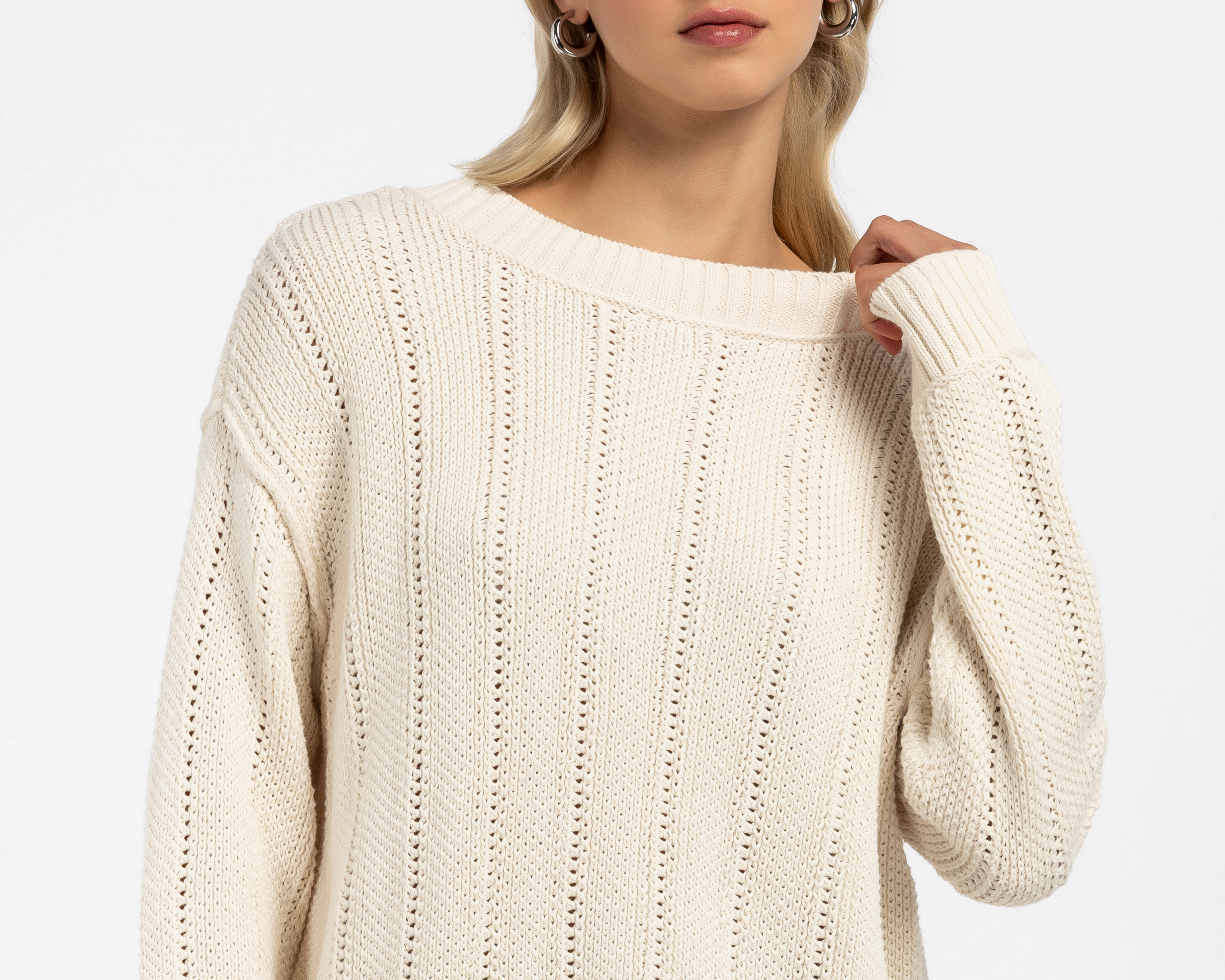 Foto 4 | Foto 4 | Suéter Beige American Eagle para Mujer