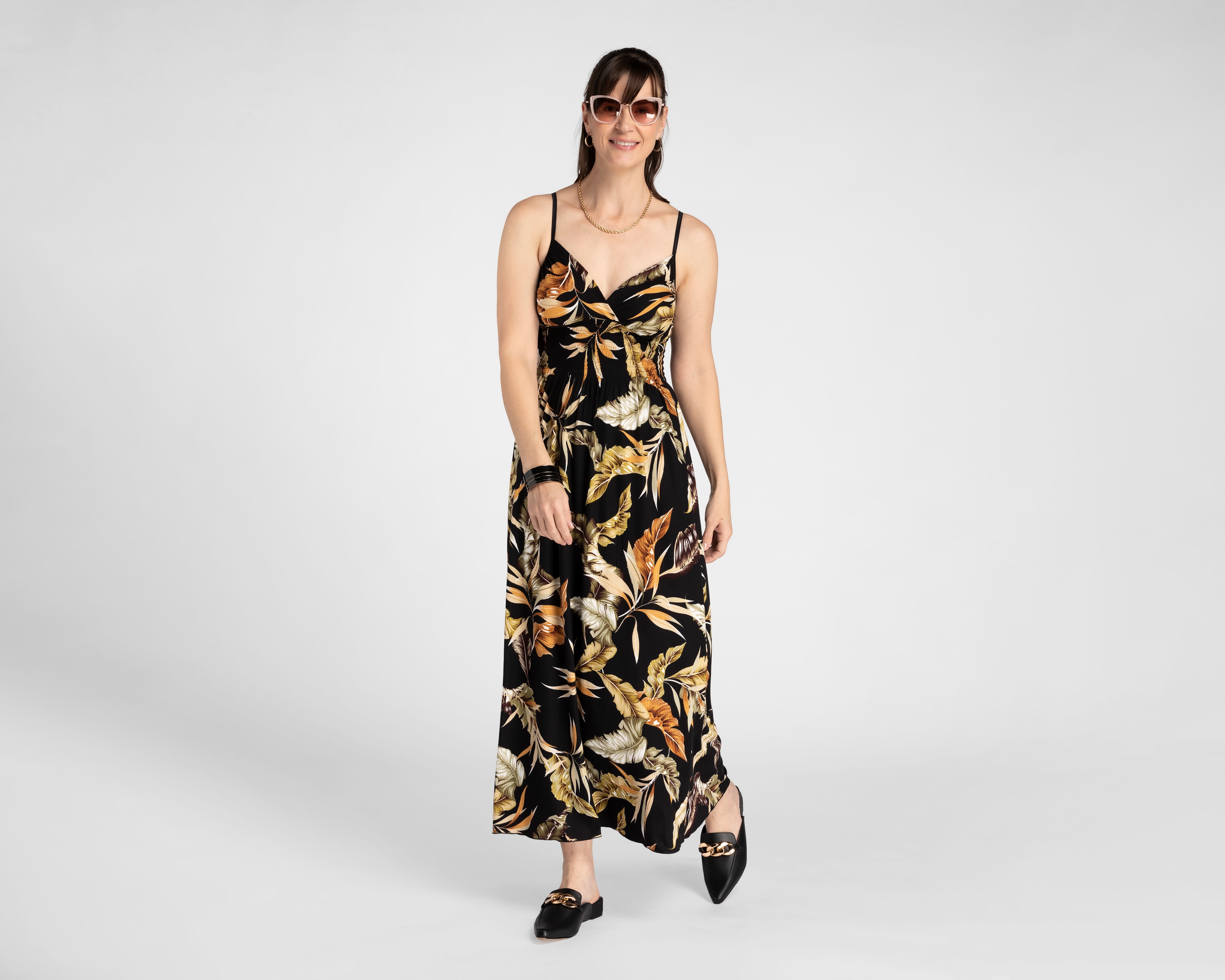 Vestido Lady Sun de Playa con Tirantes Estampado