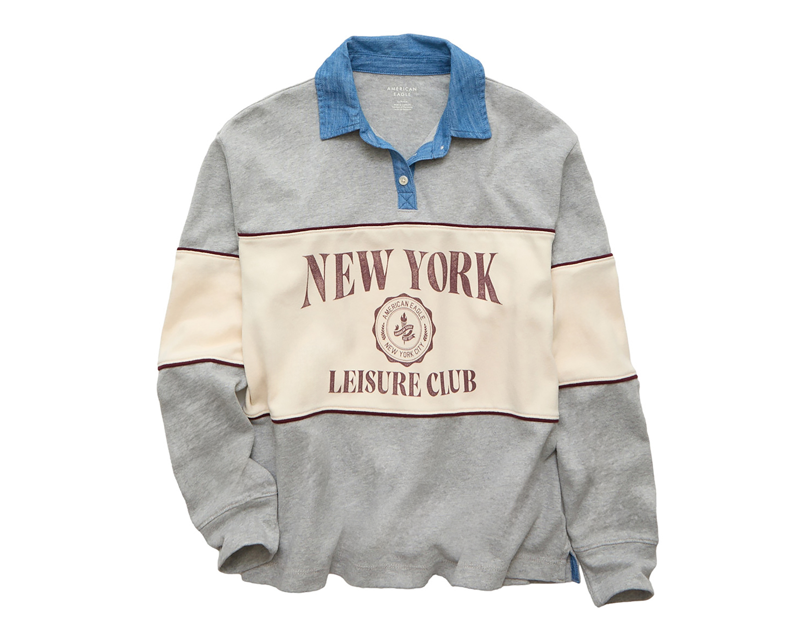 Foto 6 pulgar | Foto 5 | Playera Manga Larga American Eagle para Mujer