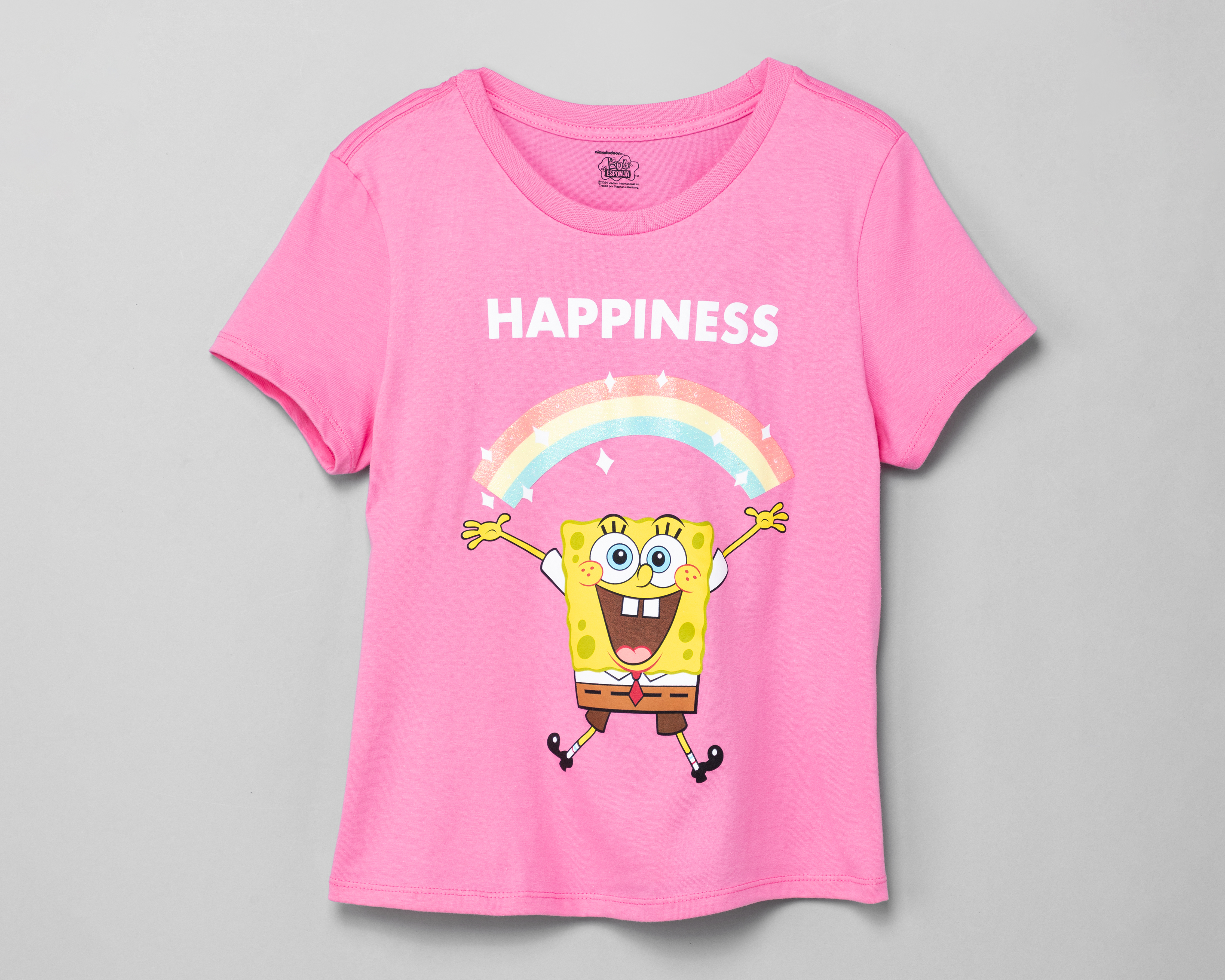 Foto 1 | Foto 1 | Playera Bob Esponja Manga Corta Estampada