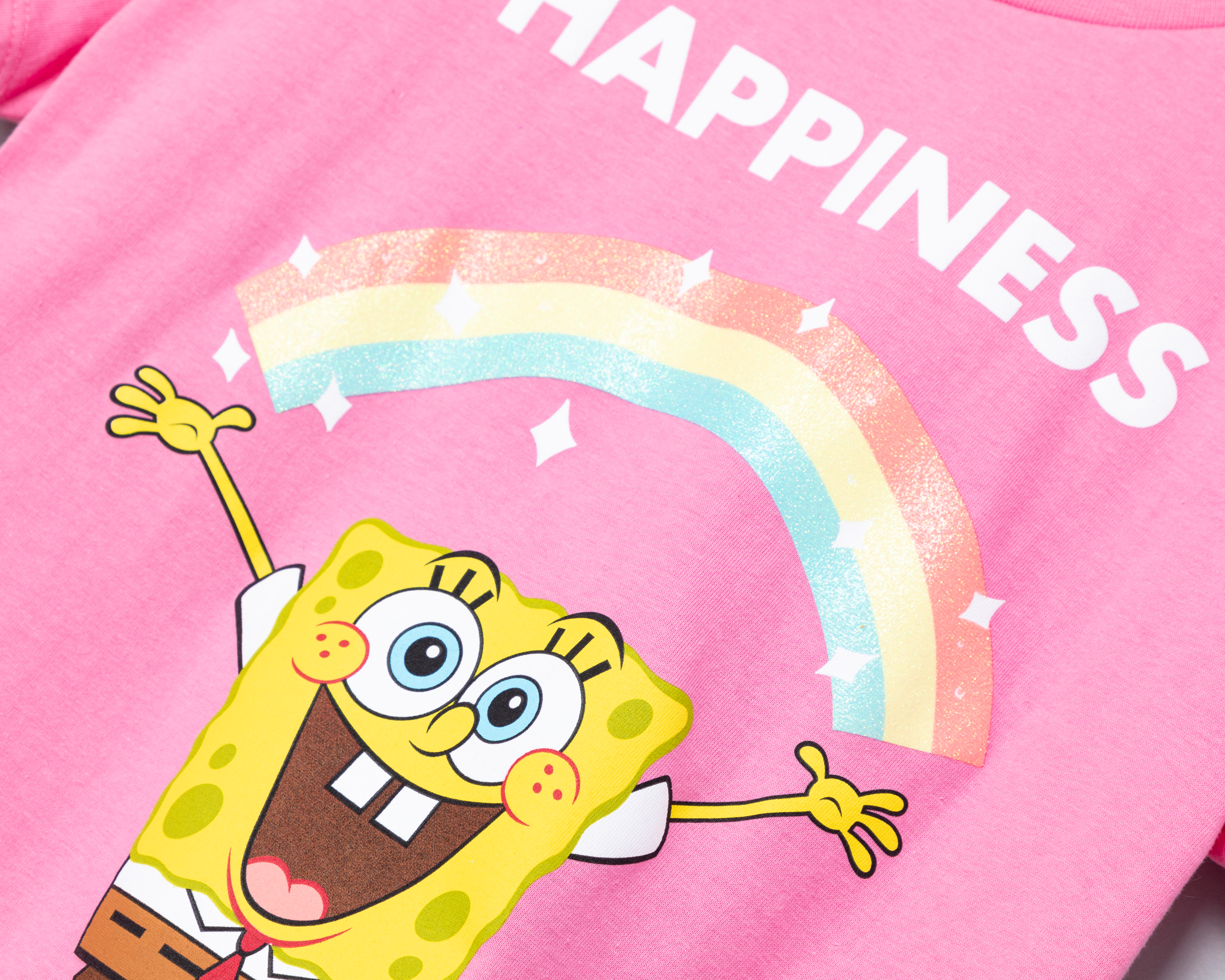 Foto 4 pulgar | Foto 3 | Playera Bob Esponja Manga Corta Estampada