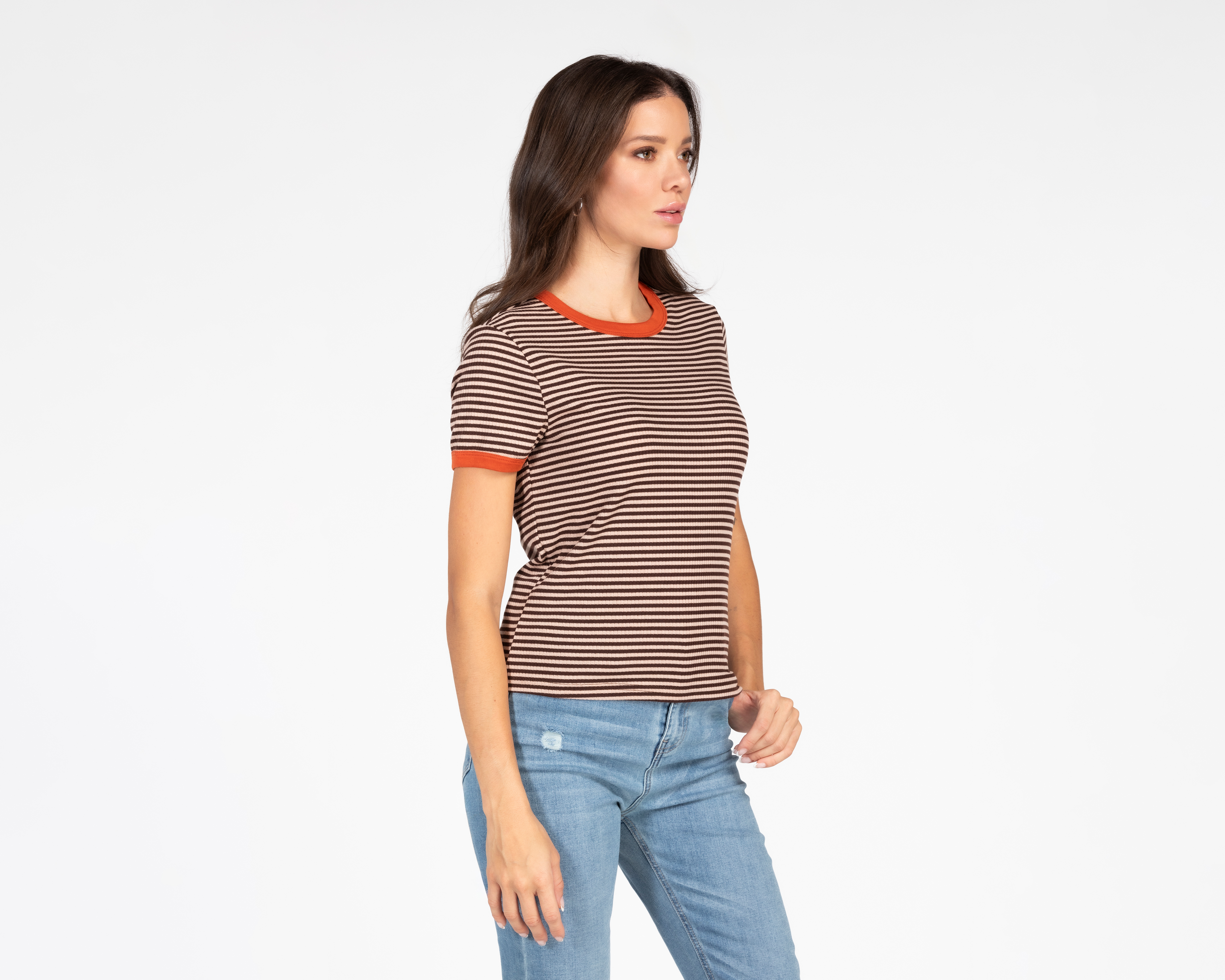 Playera Refill a Rayas para Mujer