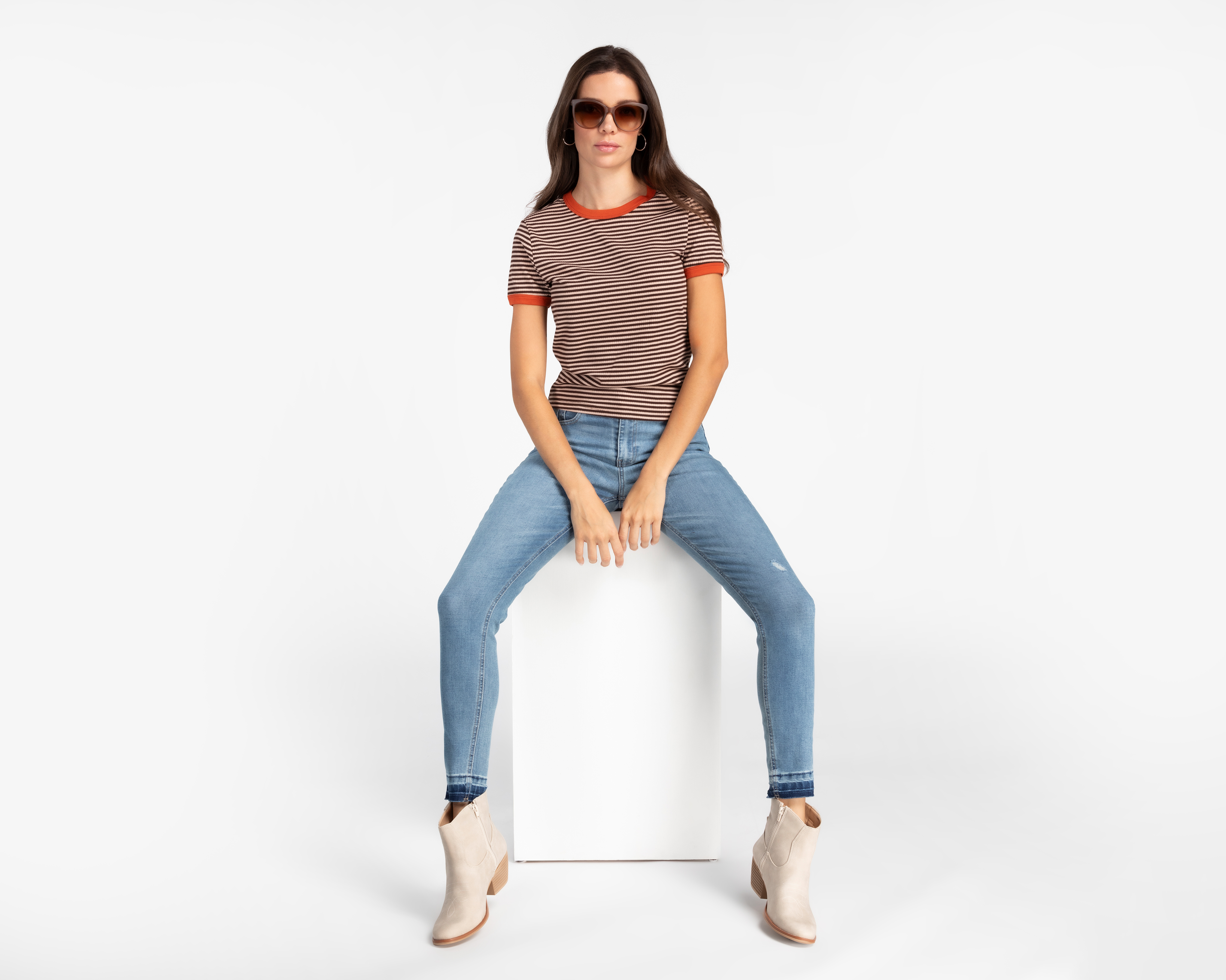 Foto 2 | Foto 2 | Playera Refill a Rayas para Mujer