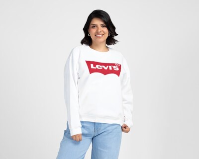 Foto 1 | Foto 1 | Sudadera Blanca Levi's para Mujer