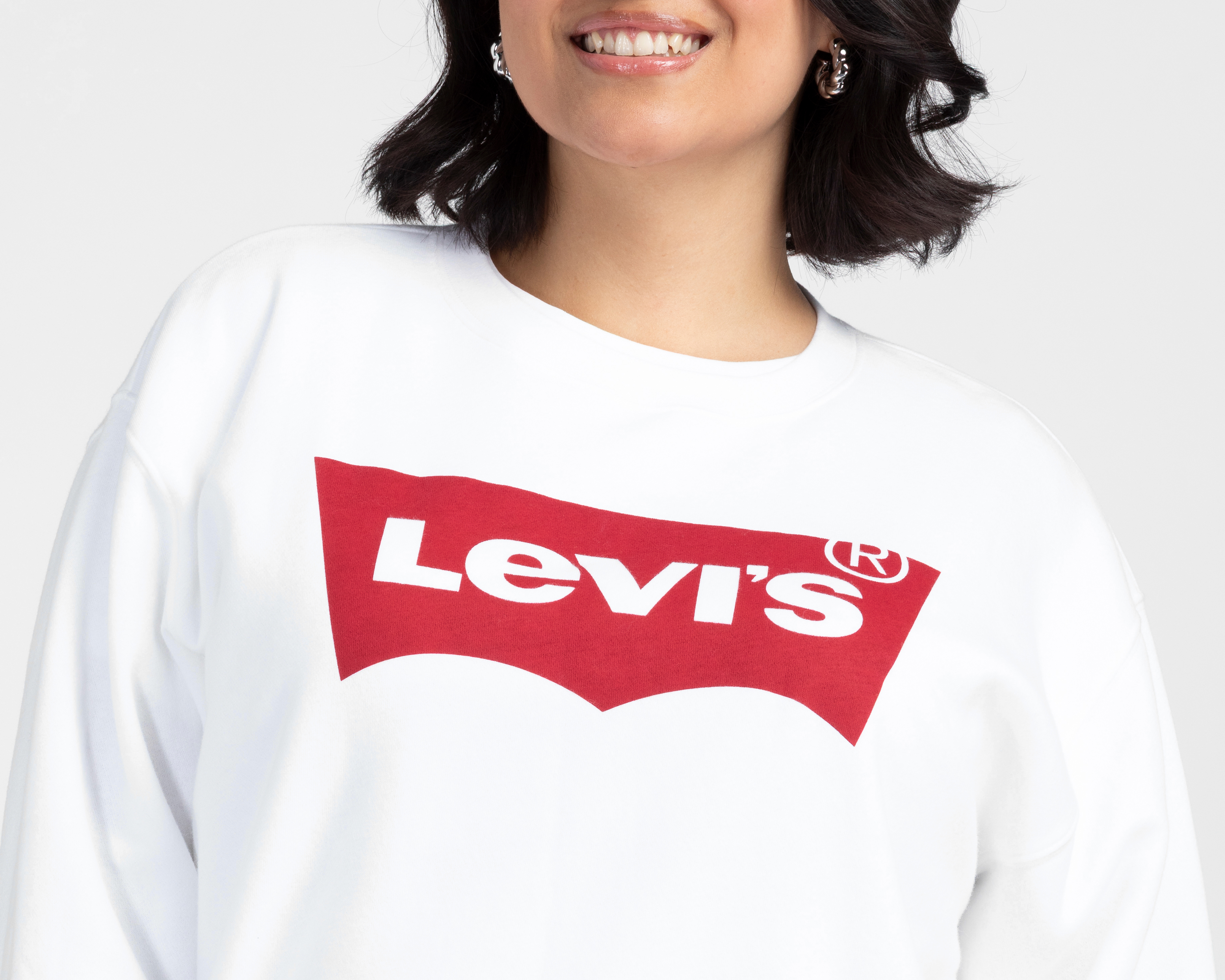 Foto 5 pulgar | Foto 4 | Sudadera Blanca Levi's para Mujer