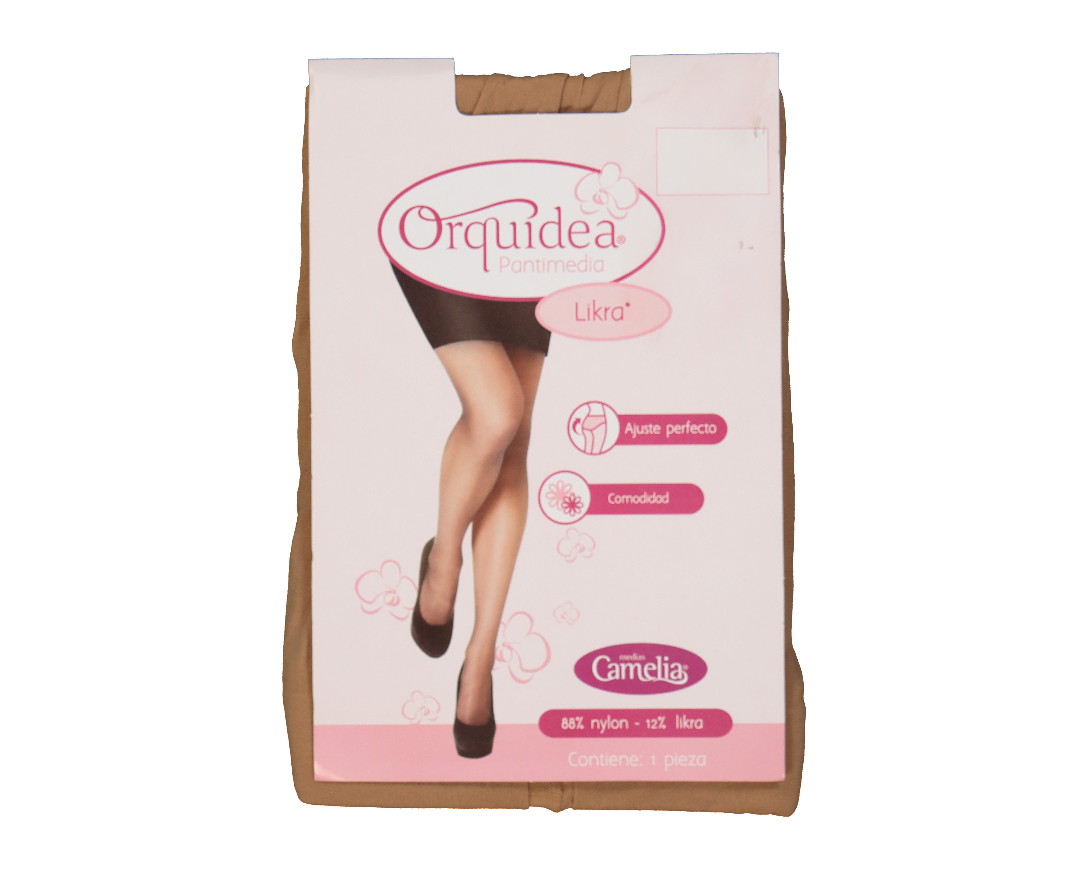 Foto 4 pulgar | Foto 3 | Pantimedias Camelia Orquídea Beige