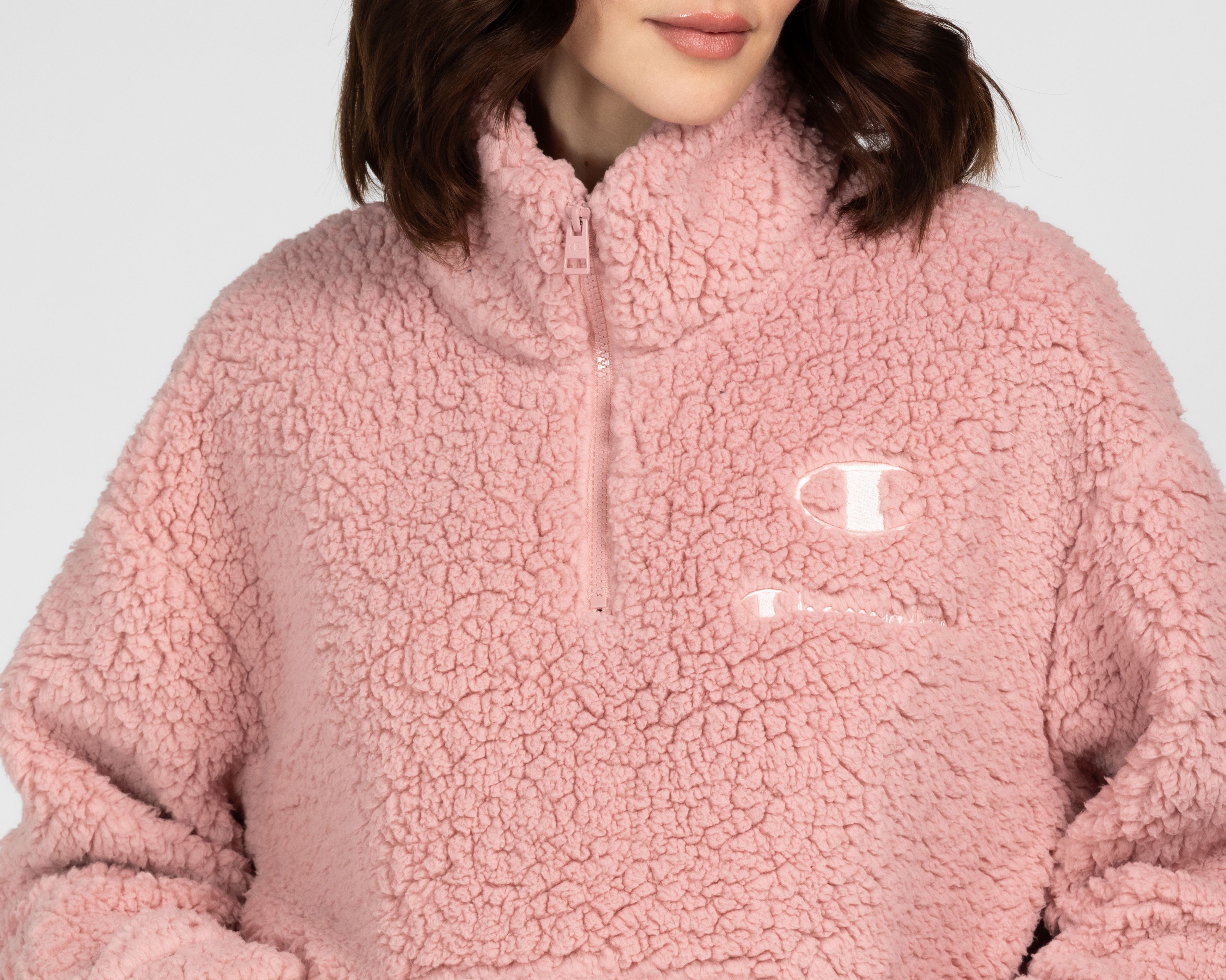 Foto 5 pulgar | Foto 4 | Sudadera Aborregada Champion para Mujer