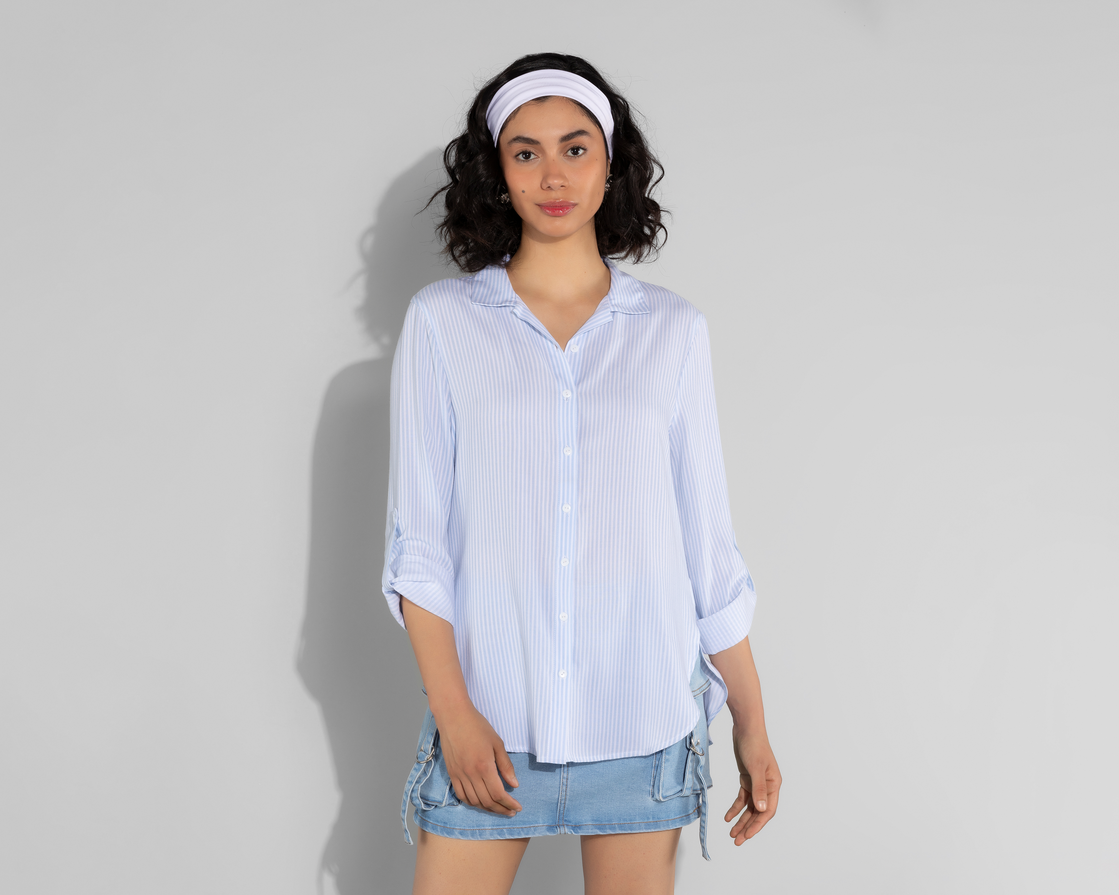 Blusa Strona Manga Larga a Rayas