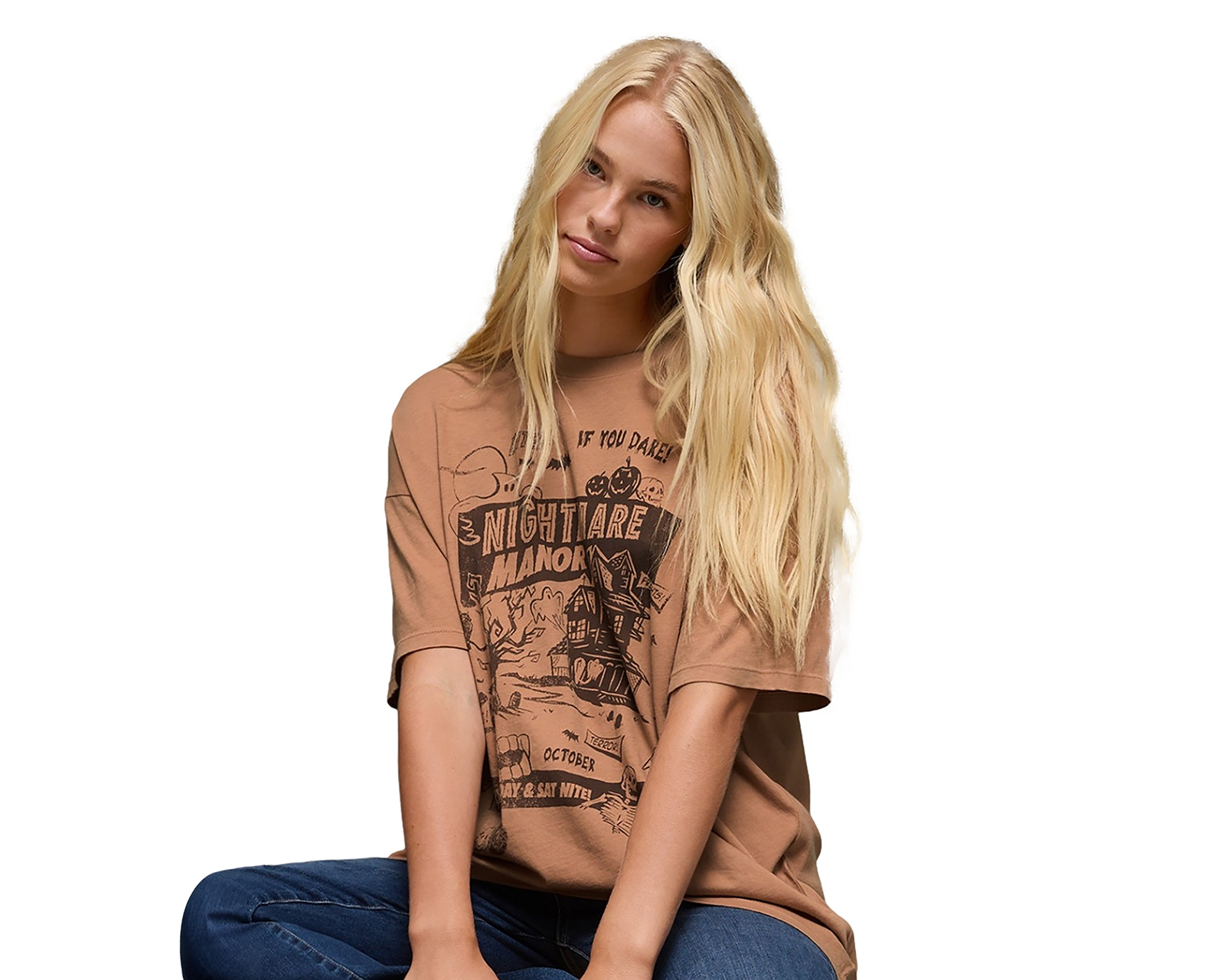 Foto 2 pulgar | Foto 1 | Playera Manga Corta American Eagle para Mujer