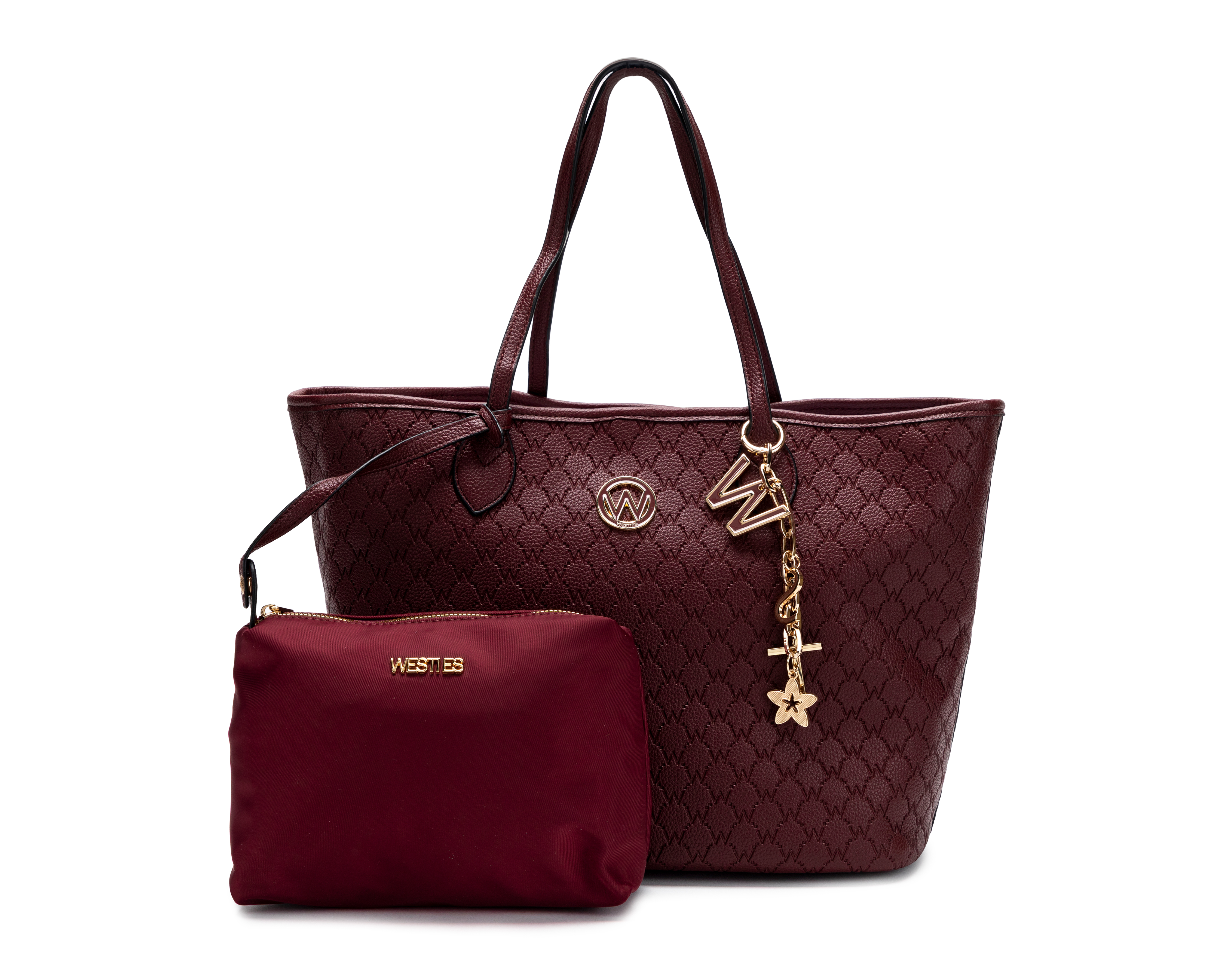 Foto 1 | Foto 1 | Bolsa de Hombro Westies Tabyna Wine con Cosmetiquera
