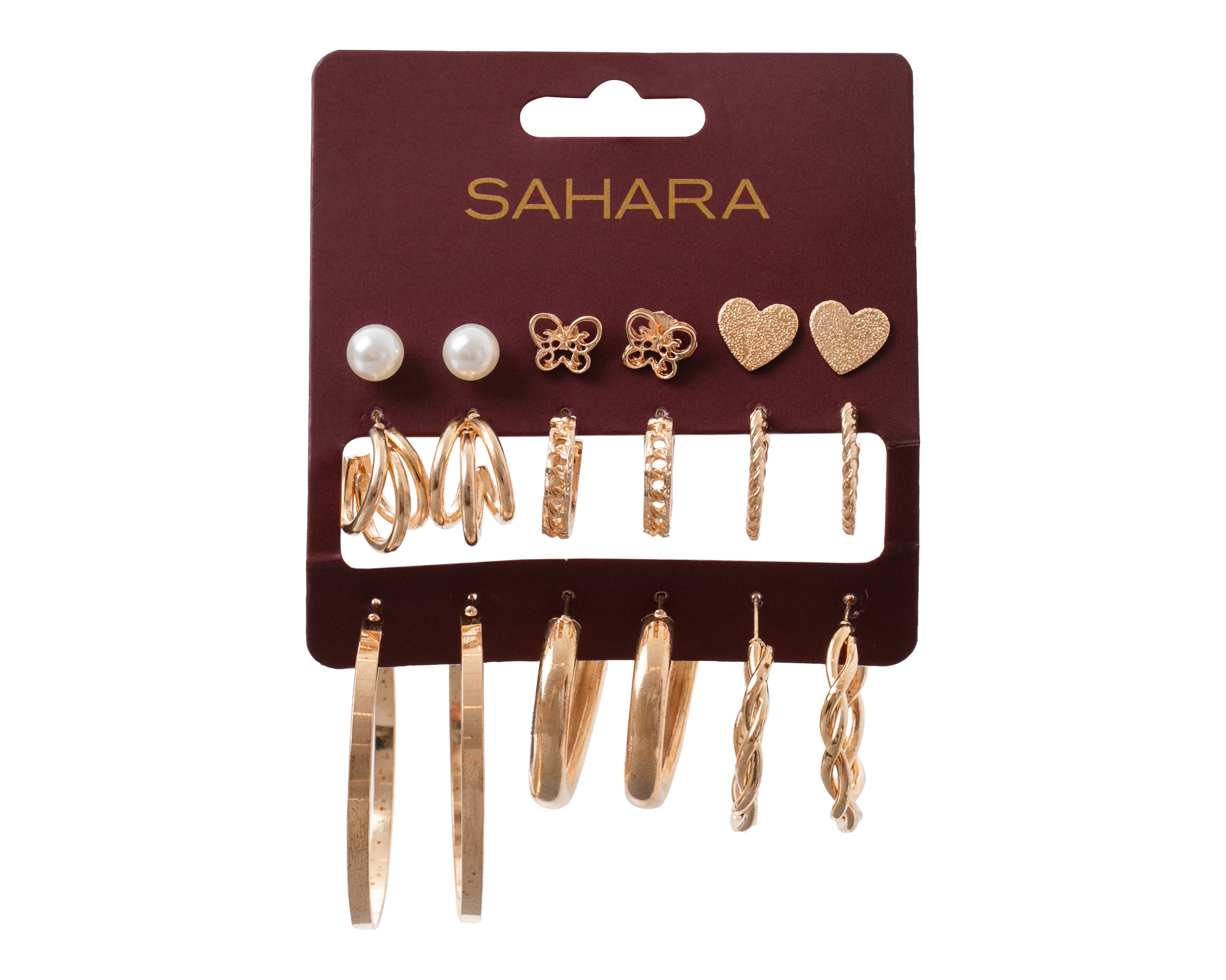 Foto 1 | Foto 1 | Aretes de Metal Sahara 9 Pares