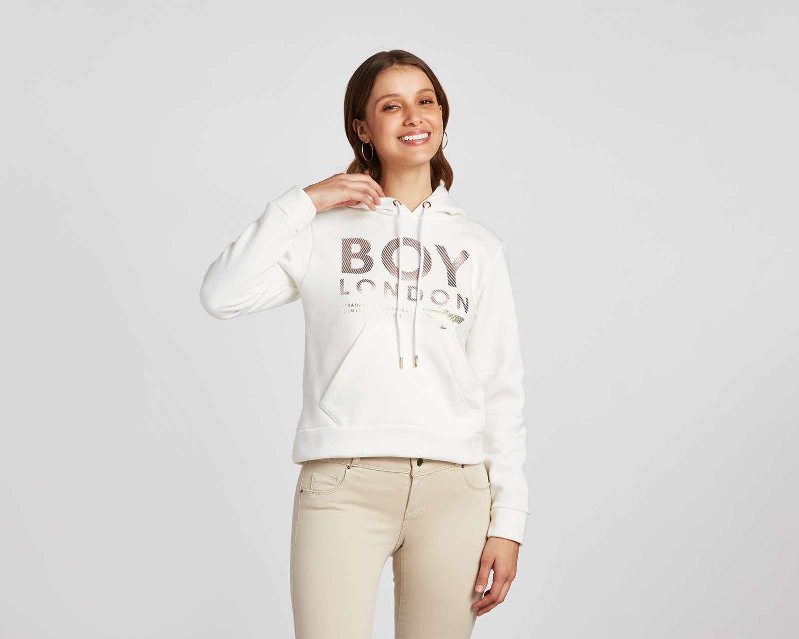 Foto 3 pulgar | Foto 2 | Sudadera Boy London con Capucha