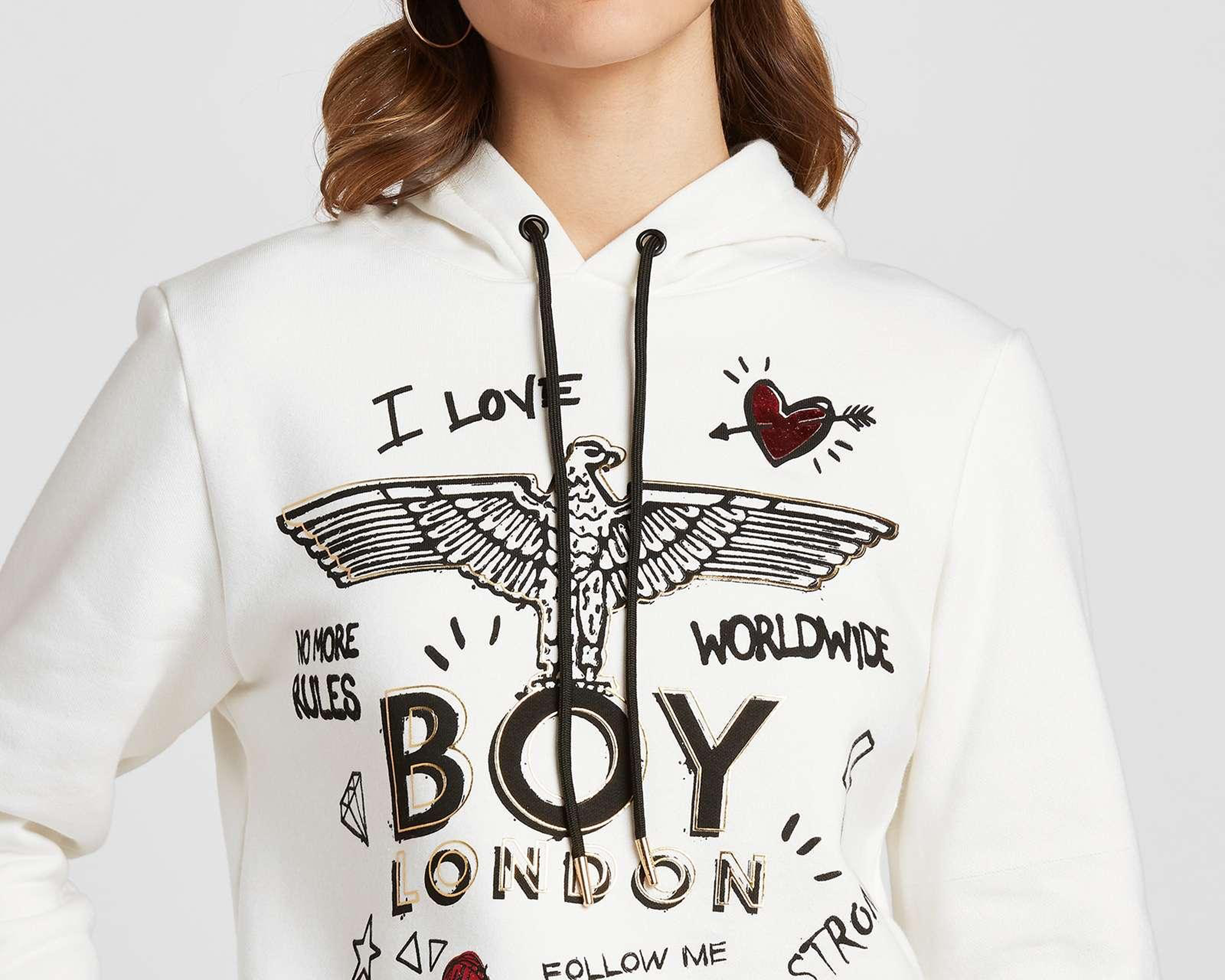 Foto 5 pulgar | Foto 4 | Sudadera Boy London con Capucha