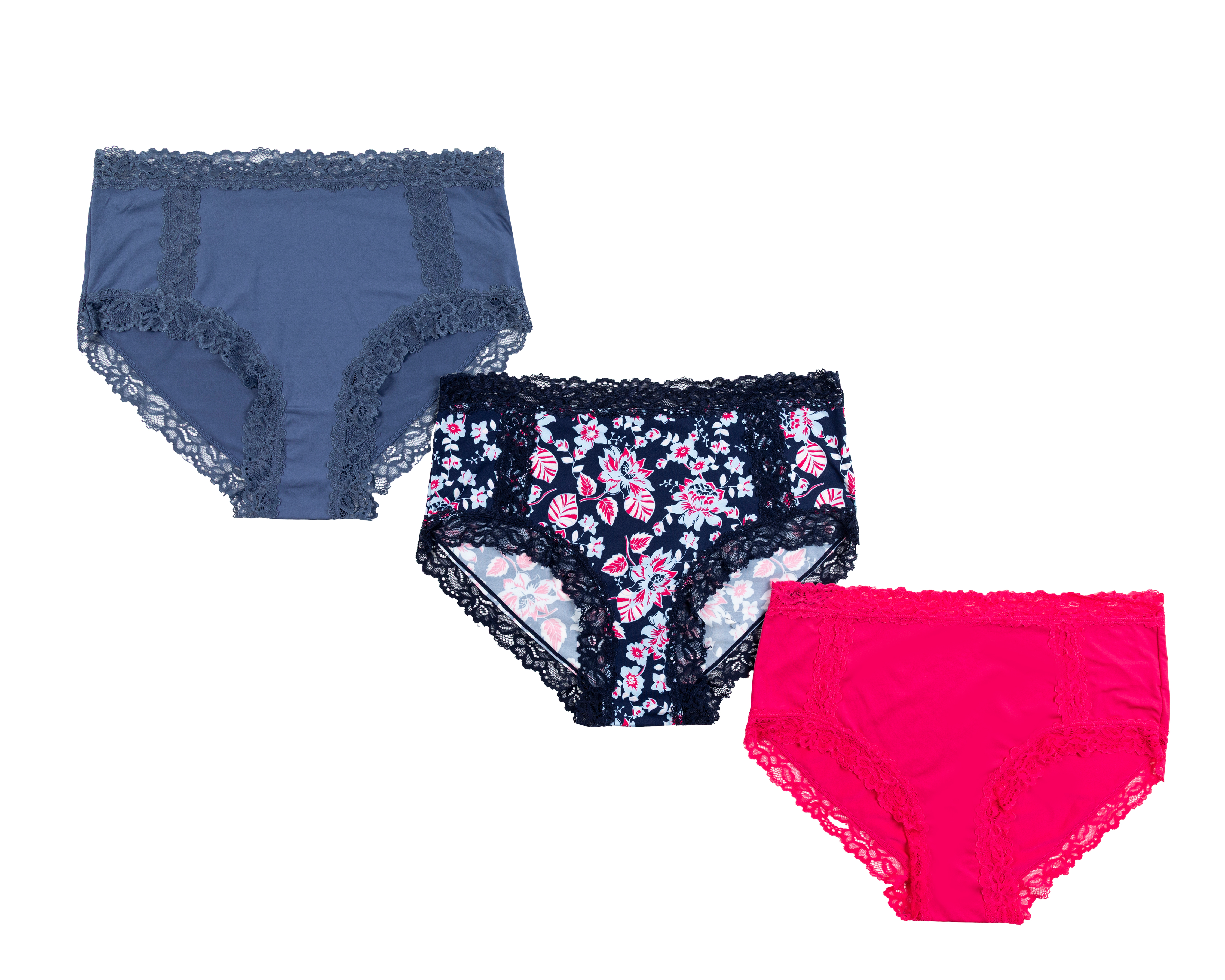 Pantaleta con Encaje Beauty Secret para Mujer 3 Piezas