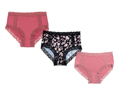 Foto 1 | Foto 1 | Pantaleta con Encaje Beauty Secret para Mujer 3 Piezas