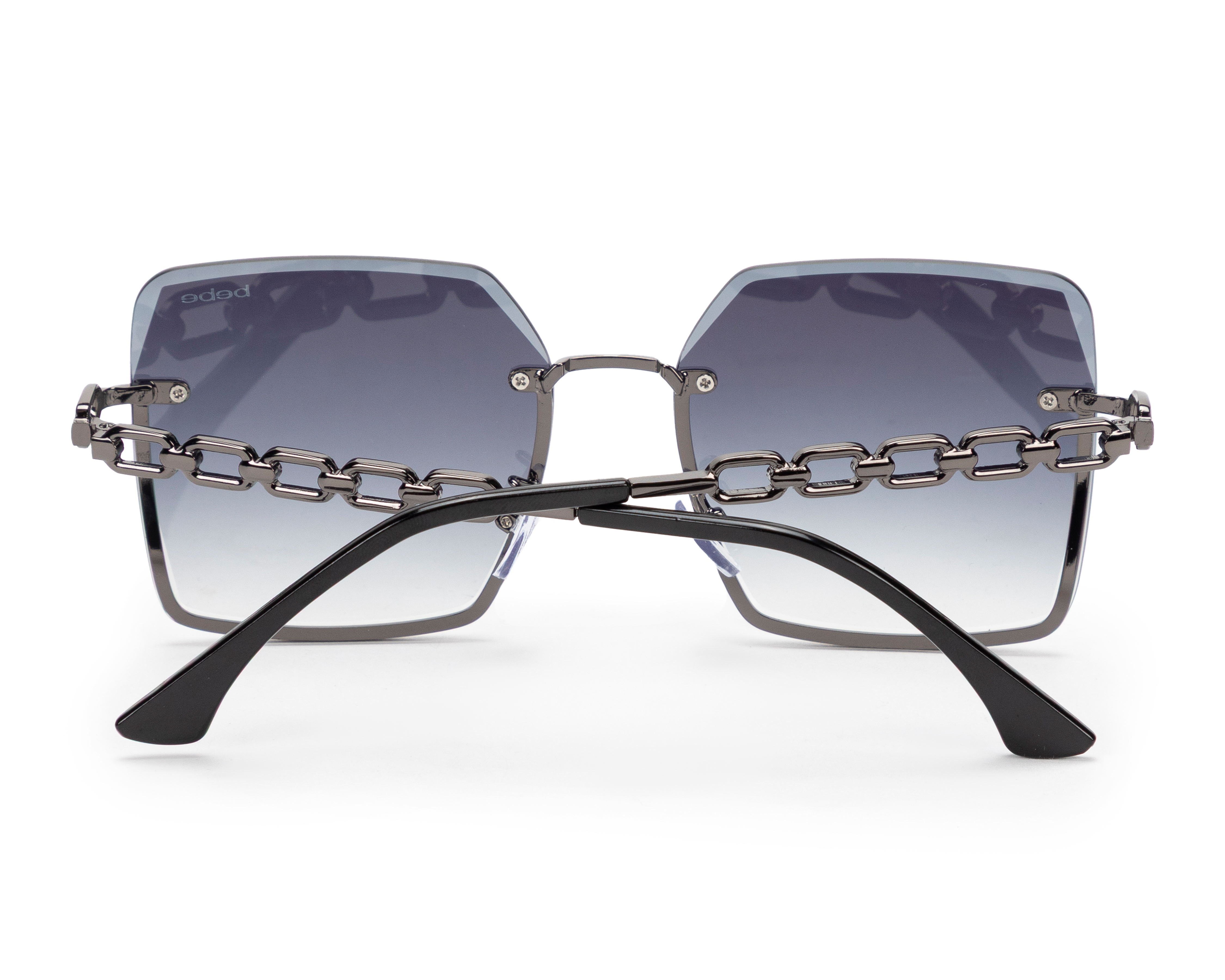 Foto 4 pulgar | Foto 3 | Lentes de Sol para Mujer Bebe Cuadrados Plateados