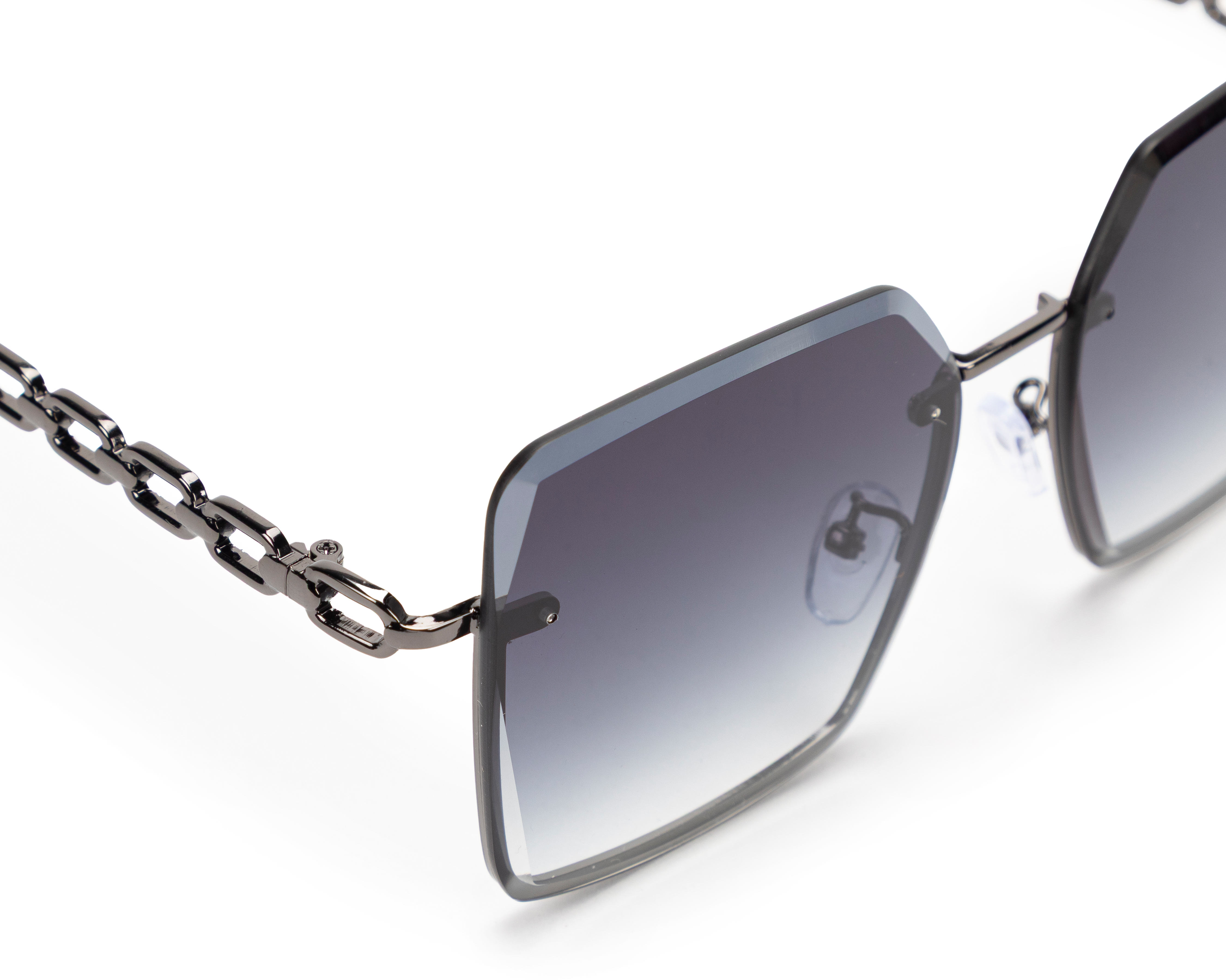 Foto 4 | Foto 4 | Lentes de Sol para Mujer Bebe Cuadrados Plateados