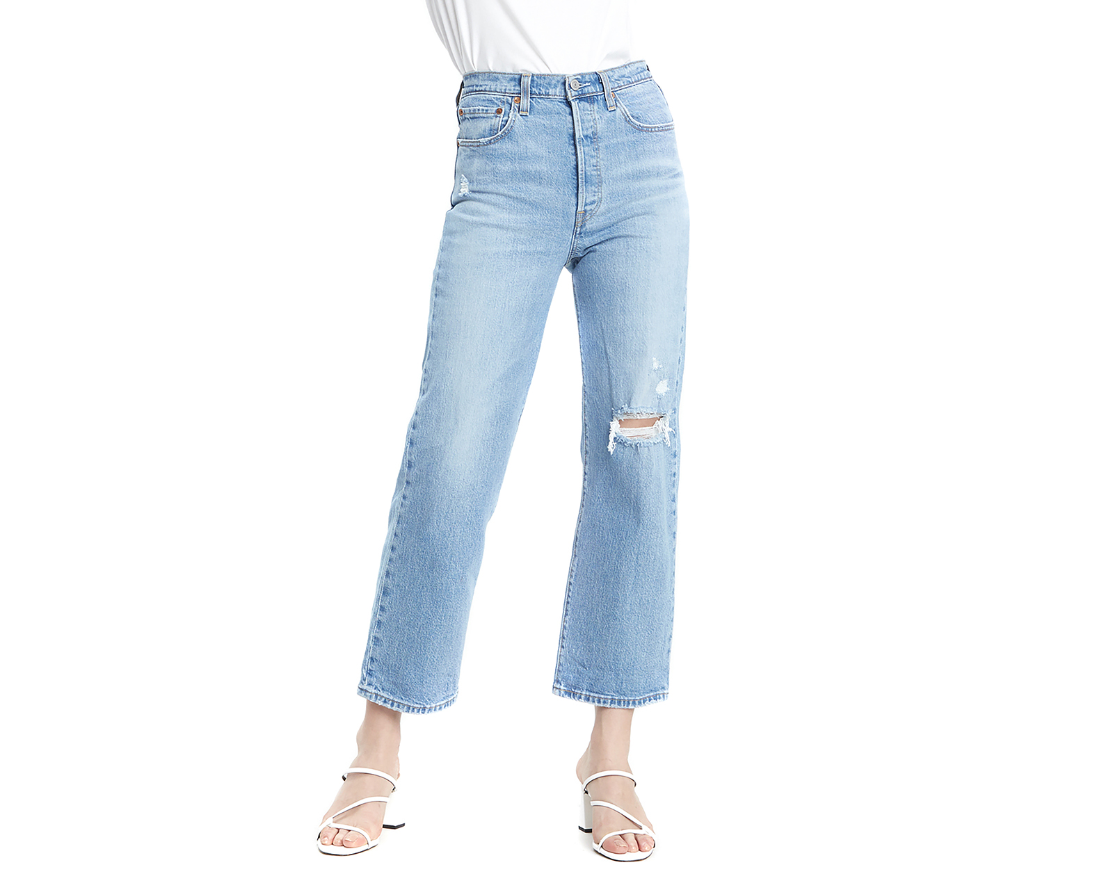 Jeans Levi's Ankle Tango Fade Ribcage Straight para Mujer