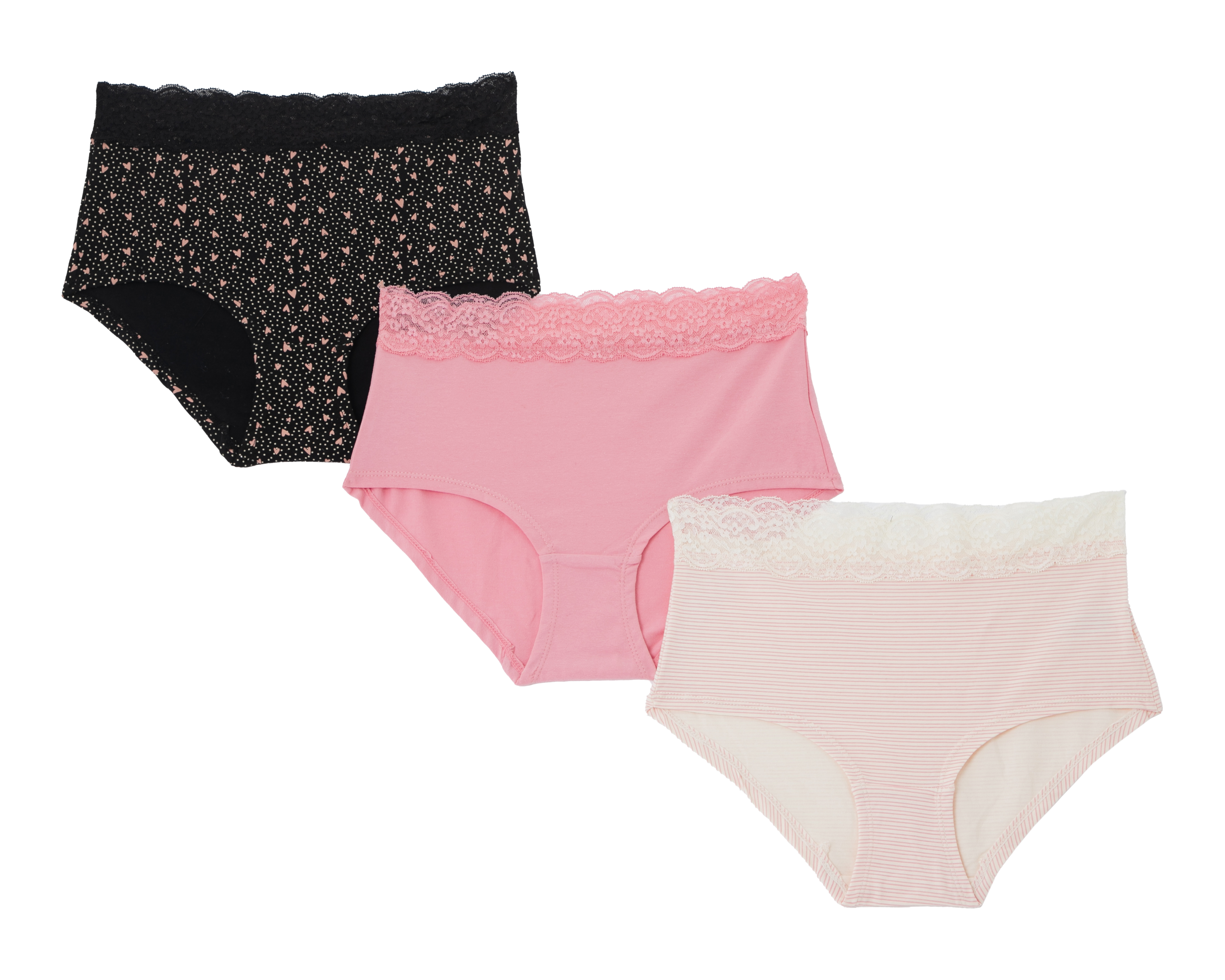 Pantaleta con Encaje Beauty Secret para Mujer 3 Piezas