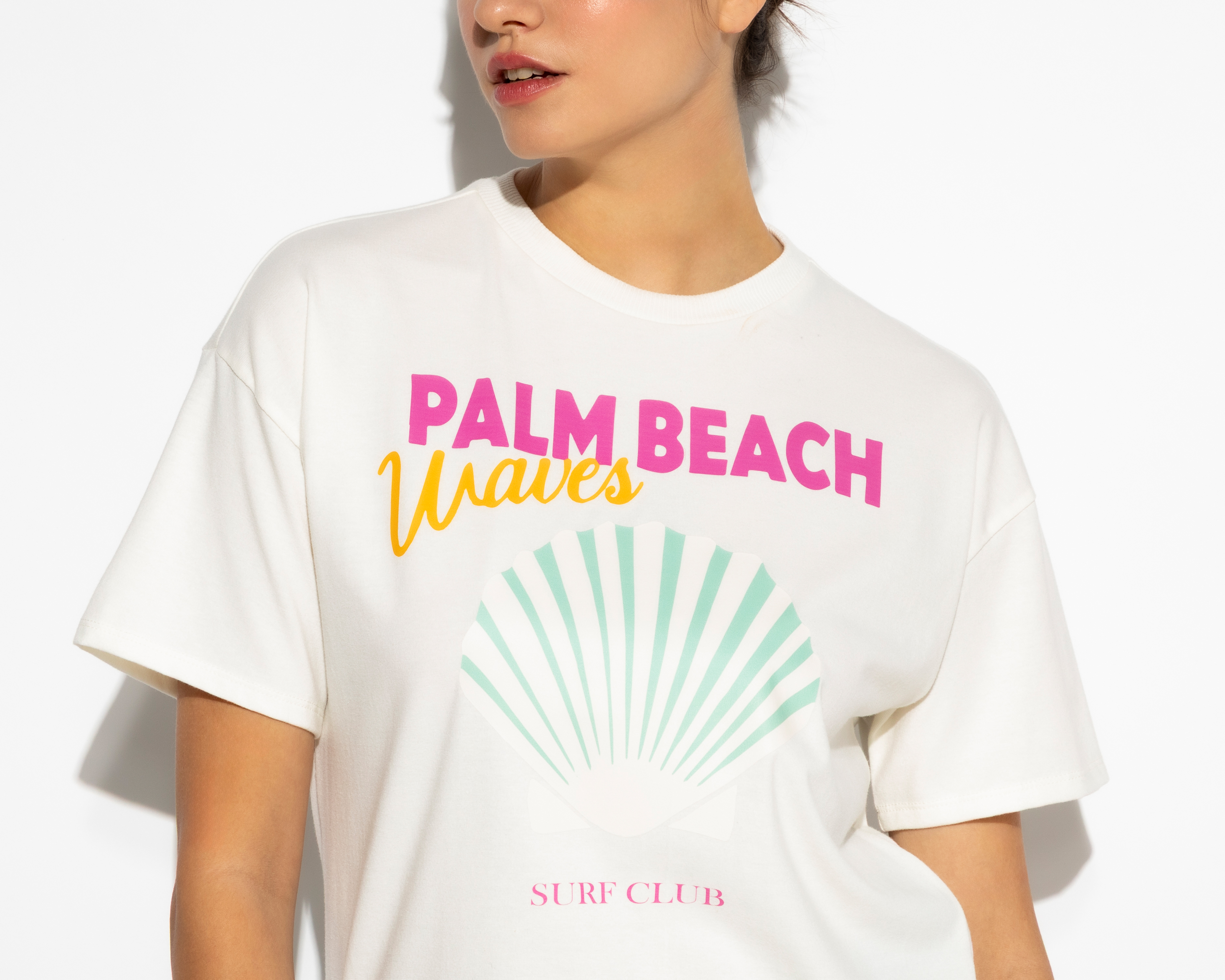 Foto 5 pulgar | Foto 4 | Playera Manga Corta Palm Beach Strona para Mujer
