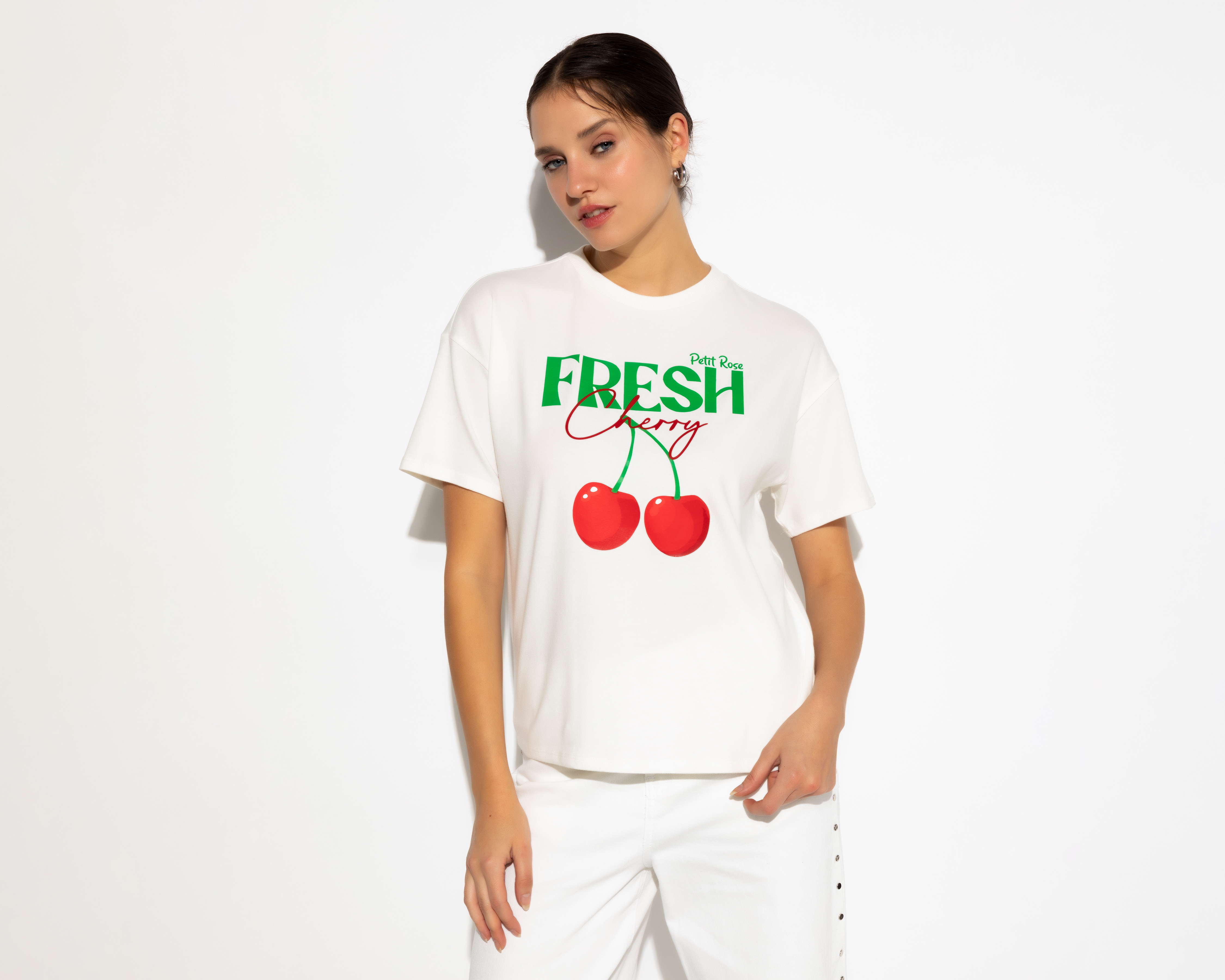 Foto 3 pulgar | Foto 2 | Playera Manga Corta Fresh Cherry Strona para Mujer