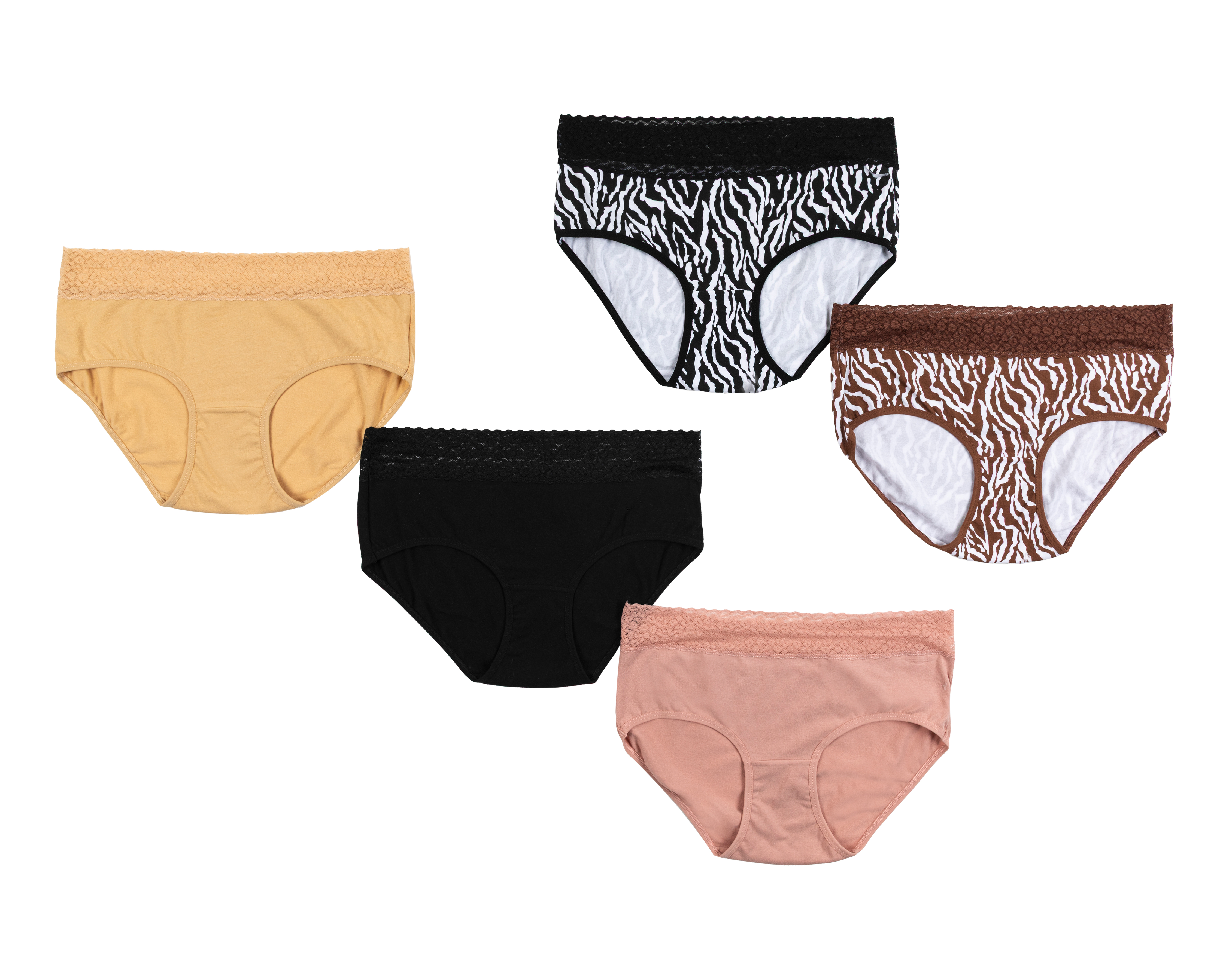 Pantaleta con Encaje Beauty Secret para Mujer 5 Piezas