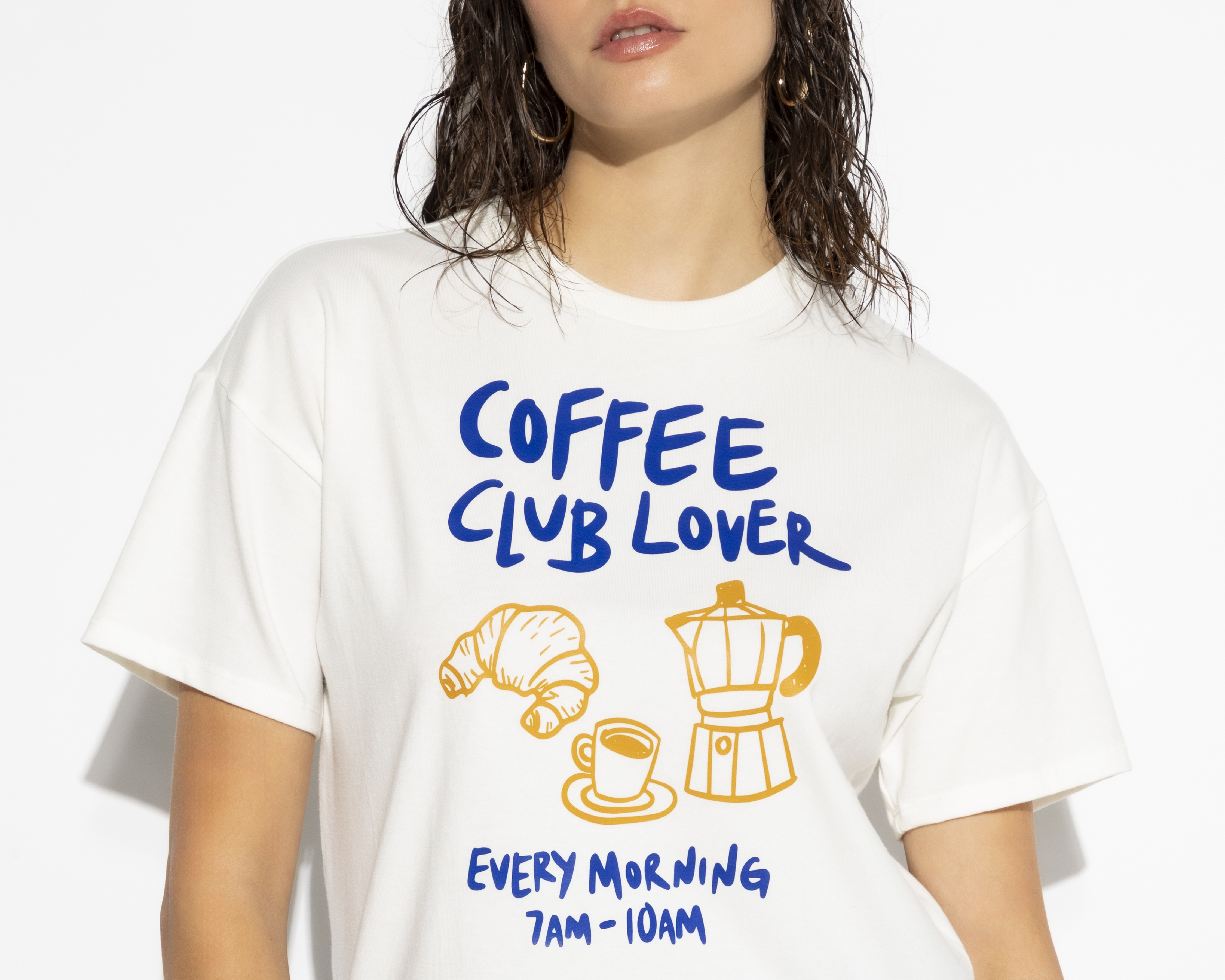 Foto 5 pulgar | Foto 4 | Playera Manga Corta Coffee Club Lover Strona para Mujer