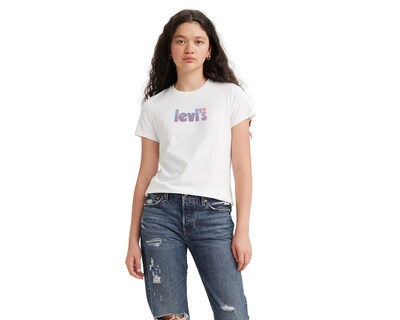 Foto 1 | Foto 1 | Playera Levi's Blanca Manga Corta
