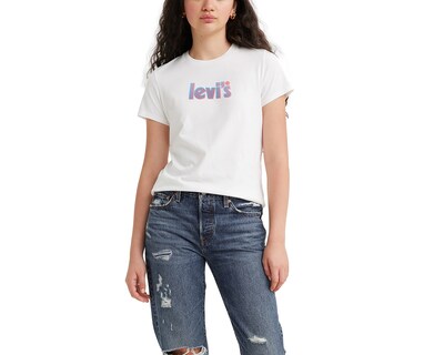 Foto 2 | Foto 2 | Playera Levi's Blanca Manga Corta