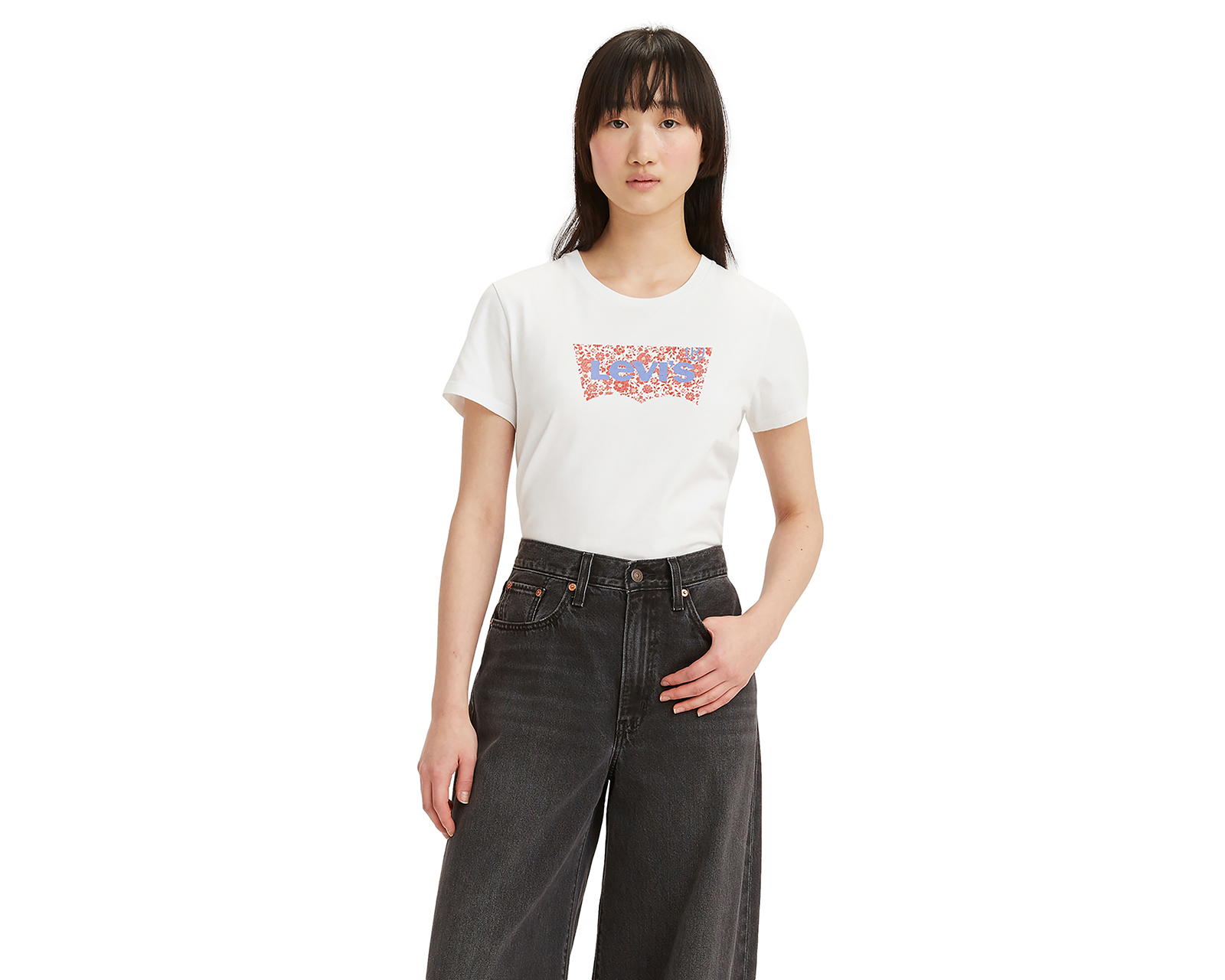 Playera Levi's Blanca Manga Corta