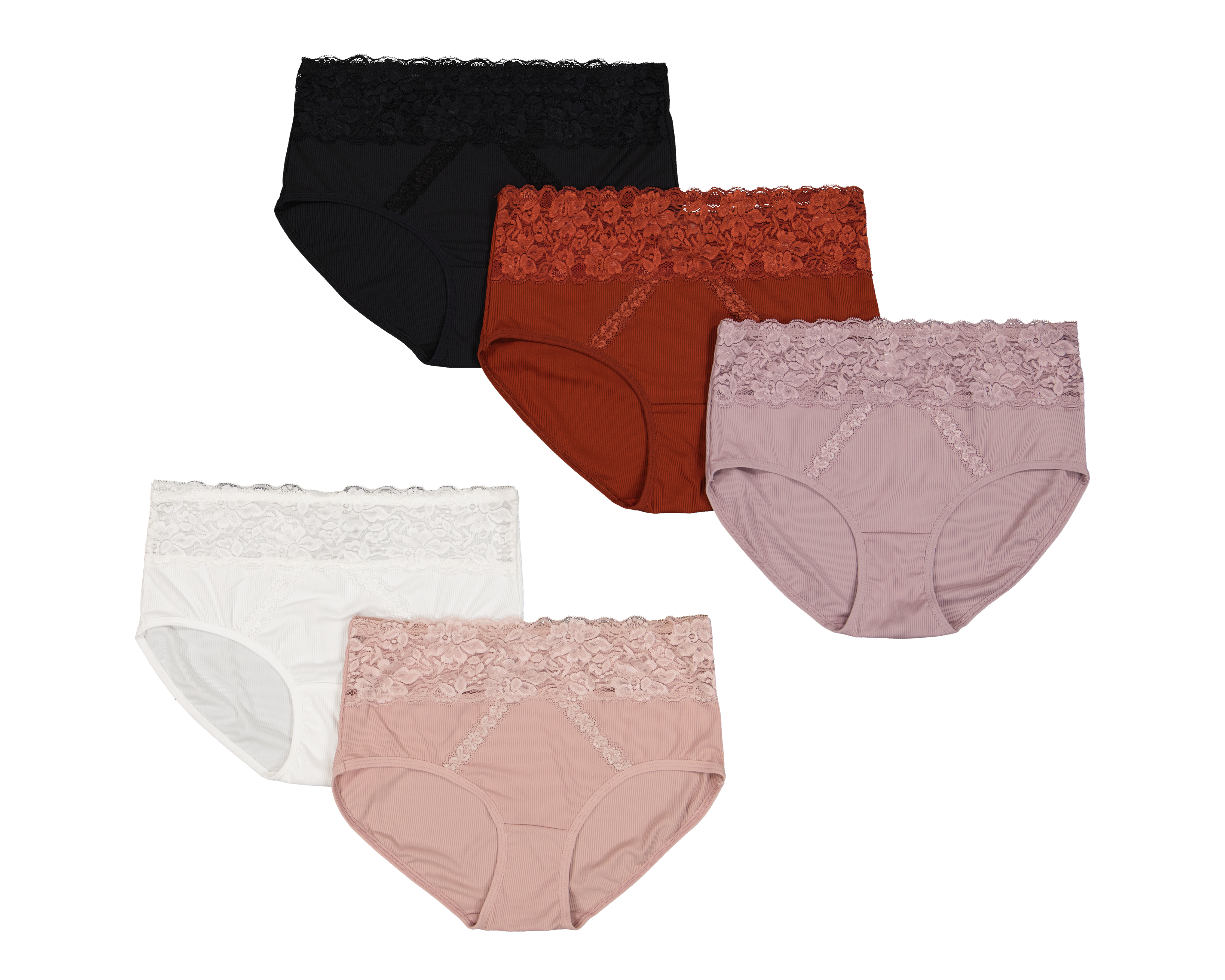 Pantaleta con Encaje Beauty Secret para Mujer 5 Piezas