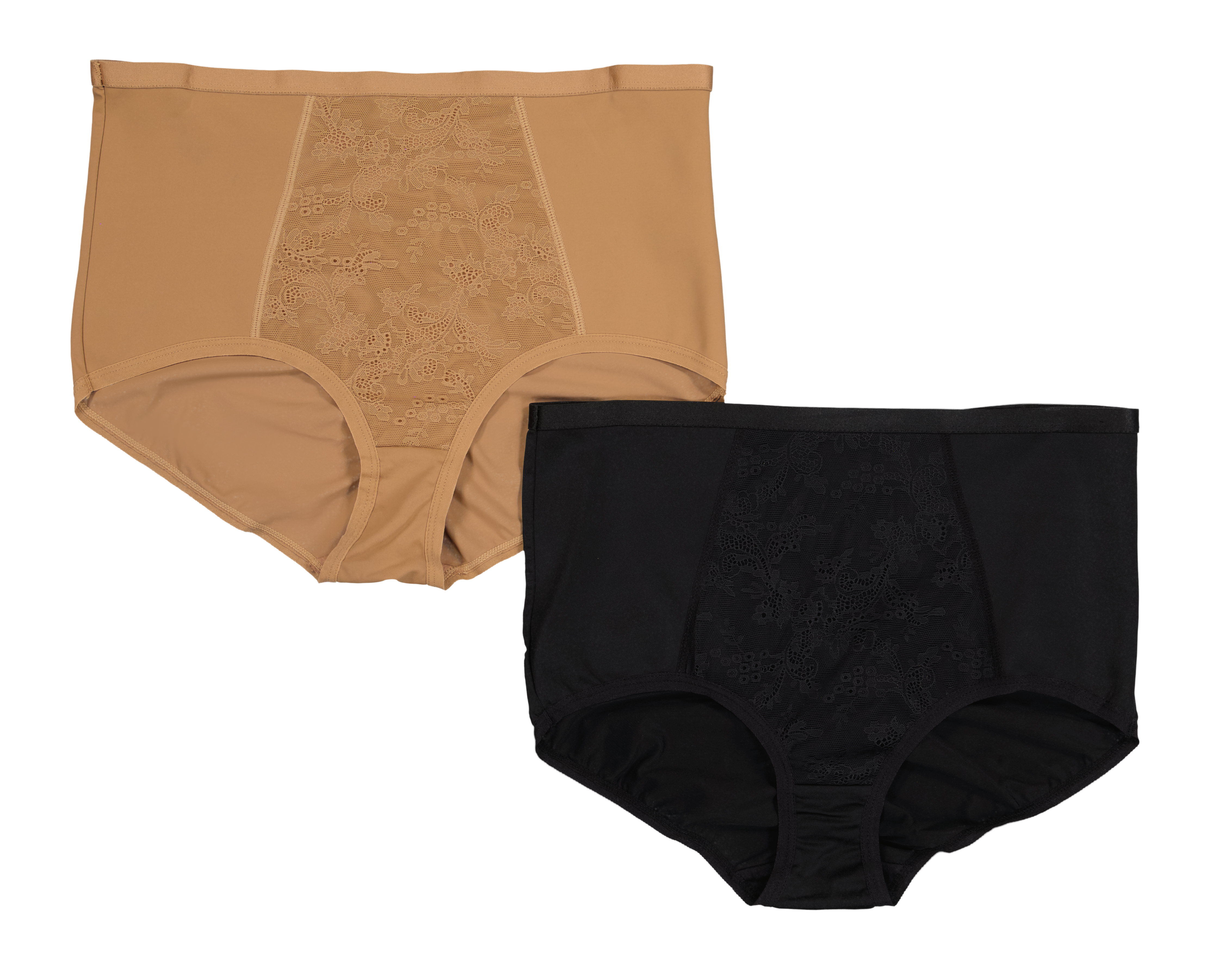 Pantaleta Completa con Encaje Beauty Secret para Mujer 2 Piezas