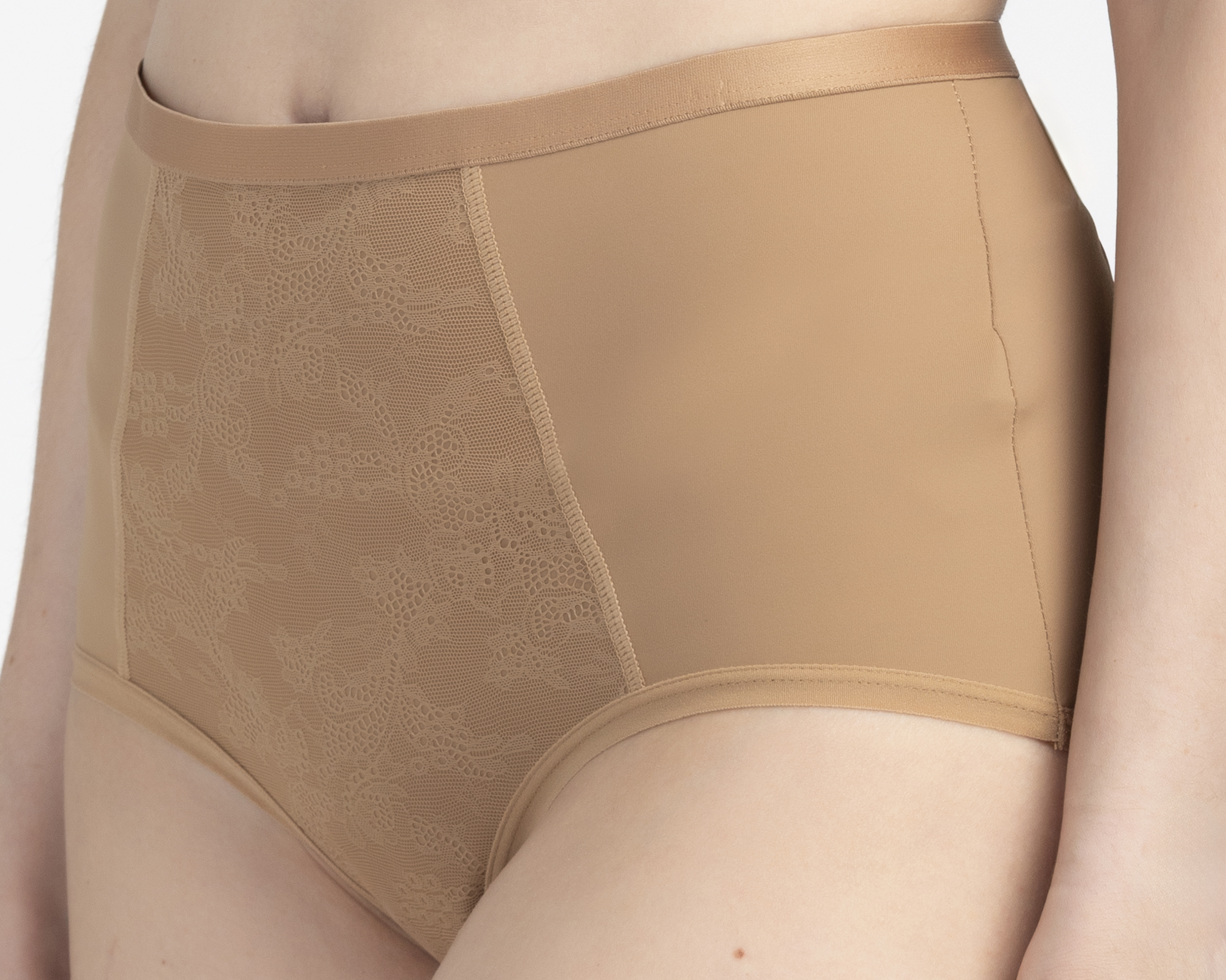 Foto 5 pulgar | Foto 4 | Pantaleta Completa con Encaje Beauty Secret para Mujer 2 Piezas