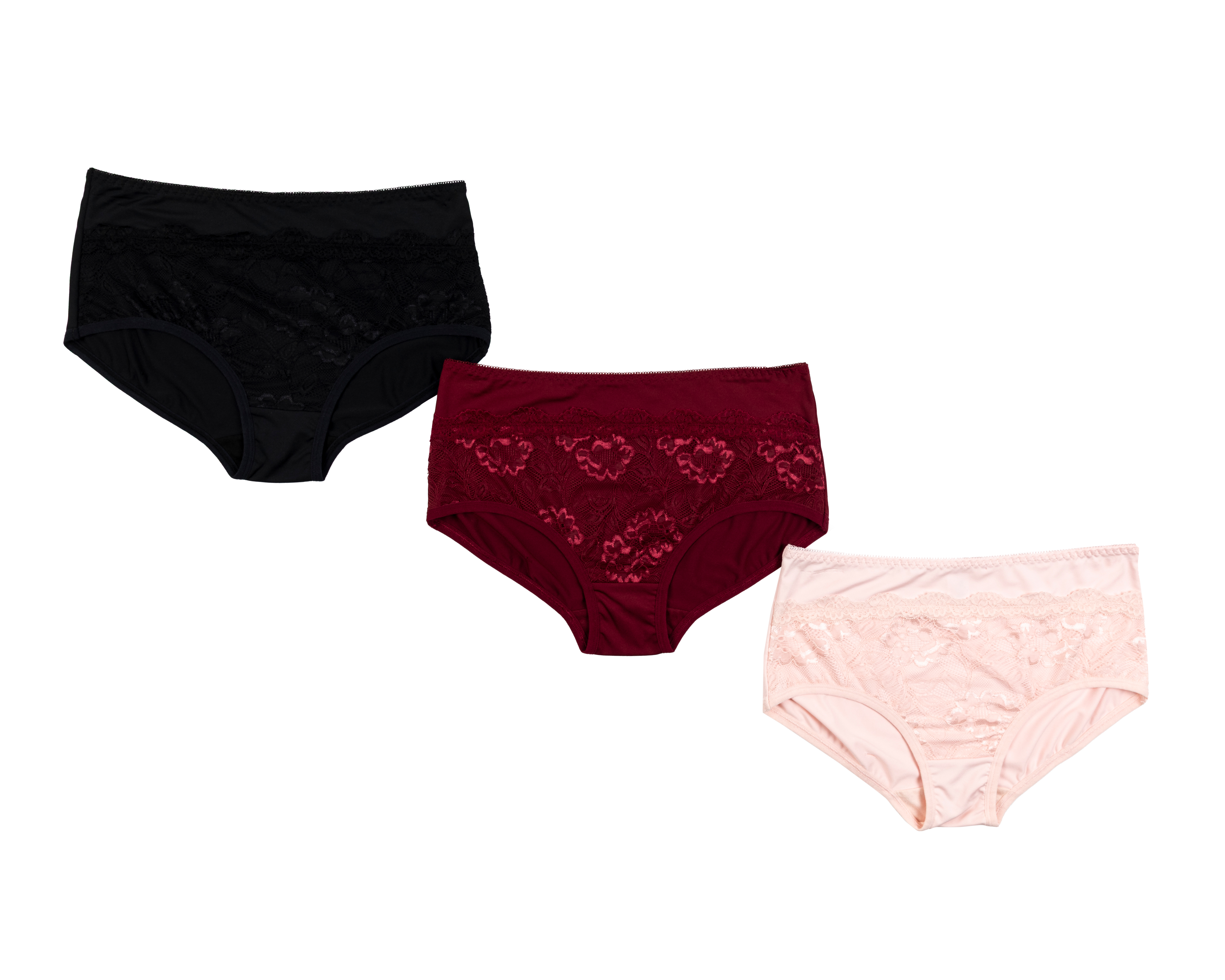 Pantaleta con Encaje Beauty Secret para Mujer 3 Piezas