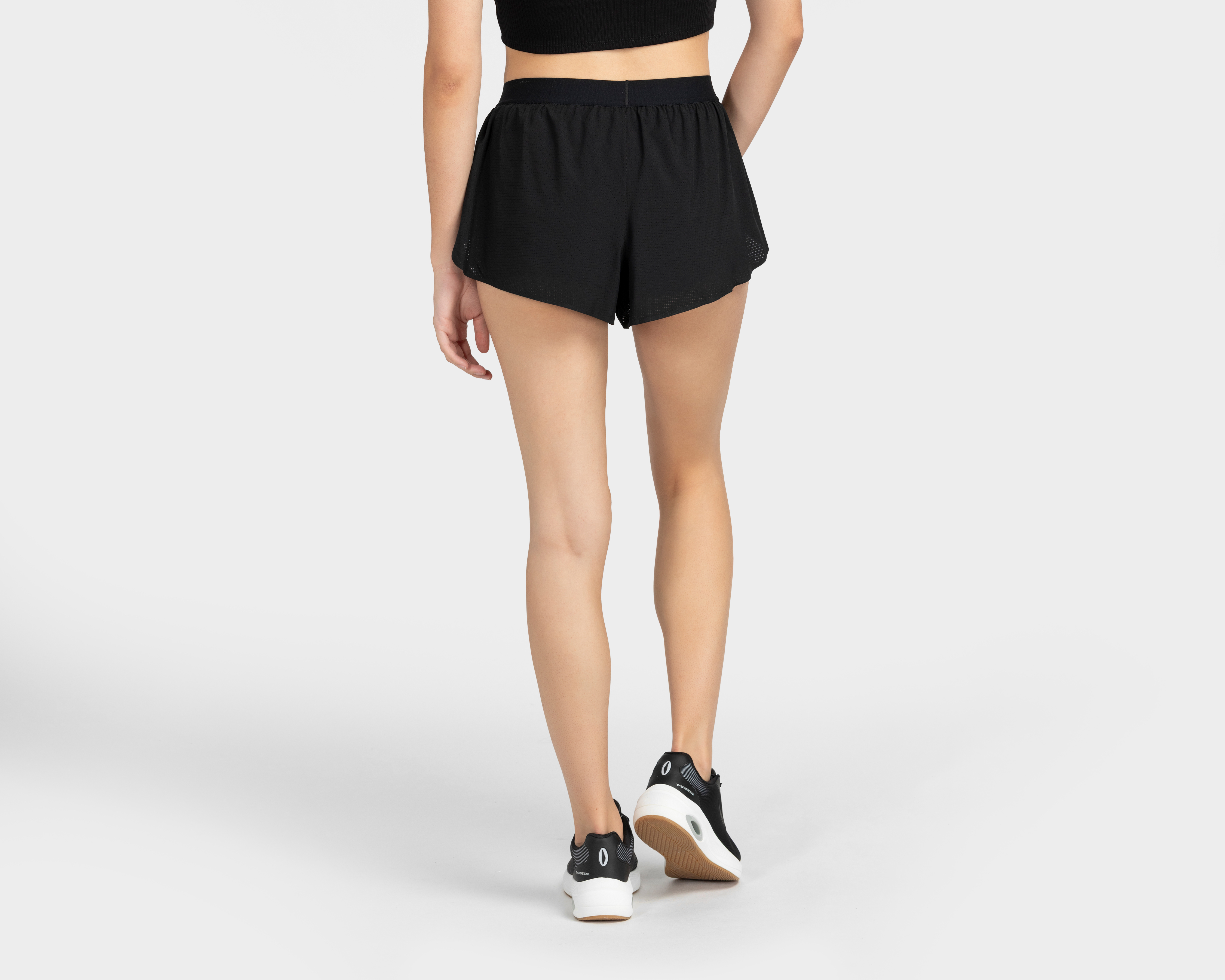 Foto 4 pulgar | Foto 3 | Short Deportivo Champion Negro para Mujer