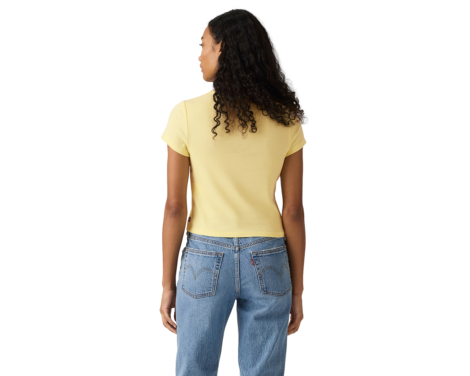 Foto 3 pulgar | Foto 2 | Playera Amarilla Levi's para Mujer