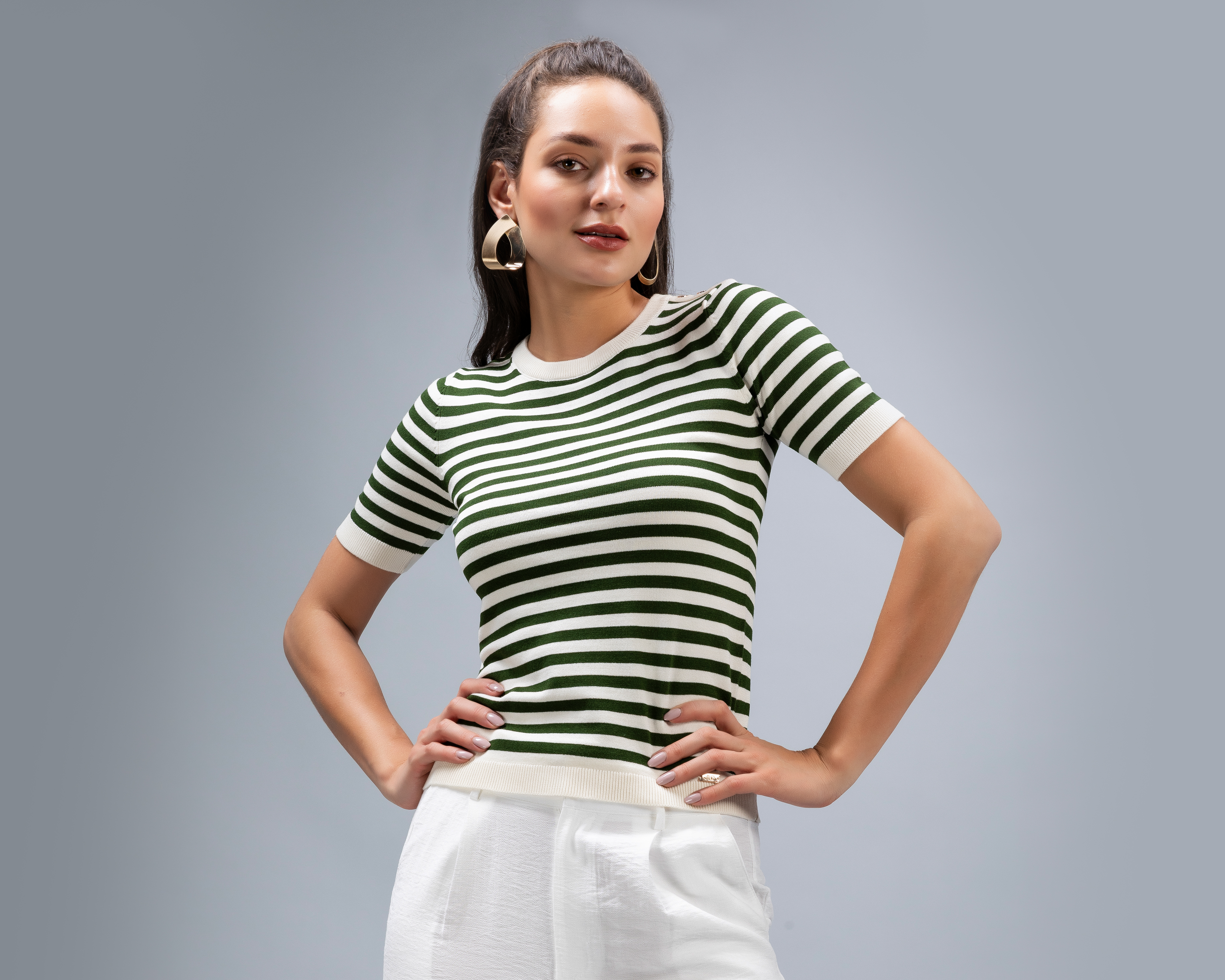 Foto 2 | Foto 2 | Playera a Rayas Jennifer Lopez para Mujer