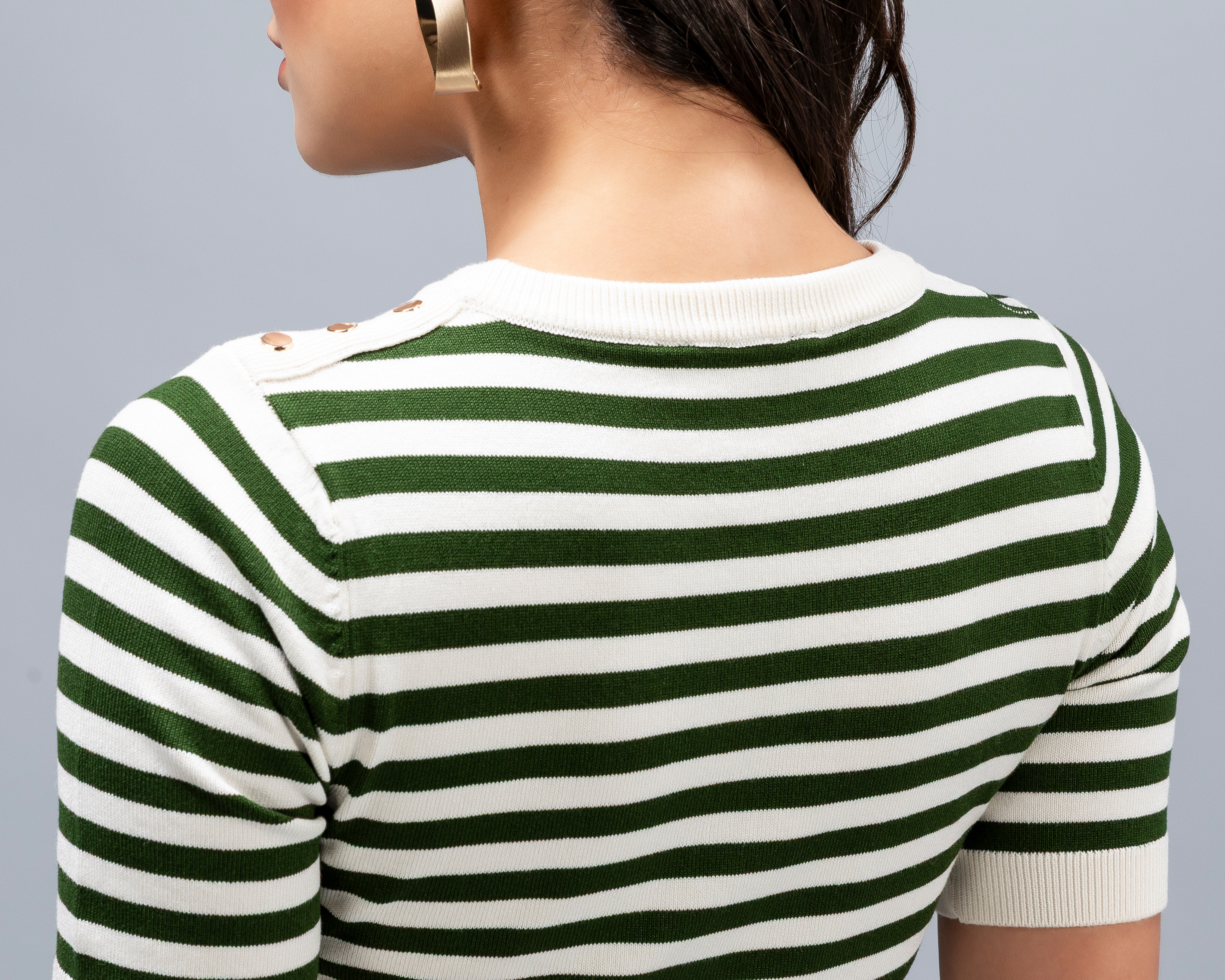 Foto 5 | Foto 5 | Playera a Rayas Jennifer Lopez para Mujer