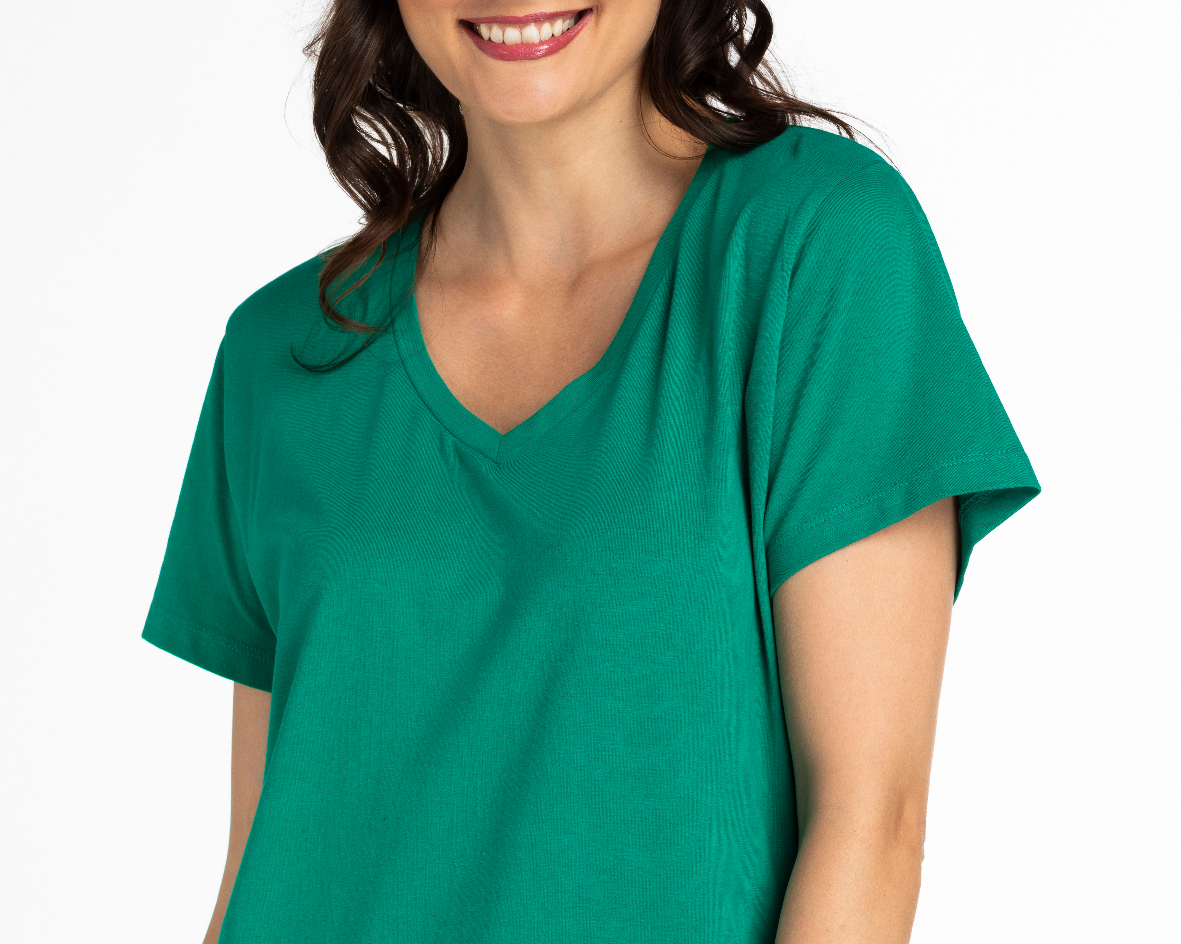 Foto 5 pulgar | Foto 4 | Playera Lady Sun Verde Manga Corta