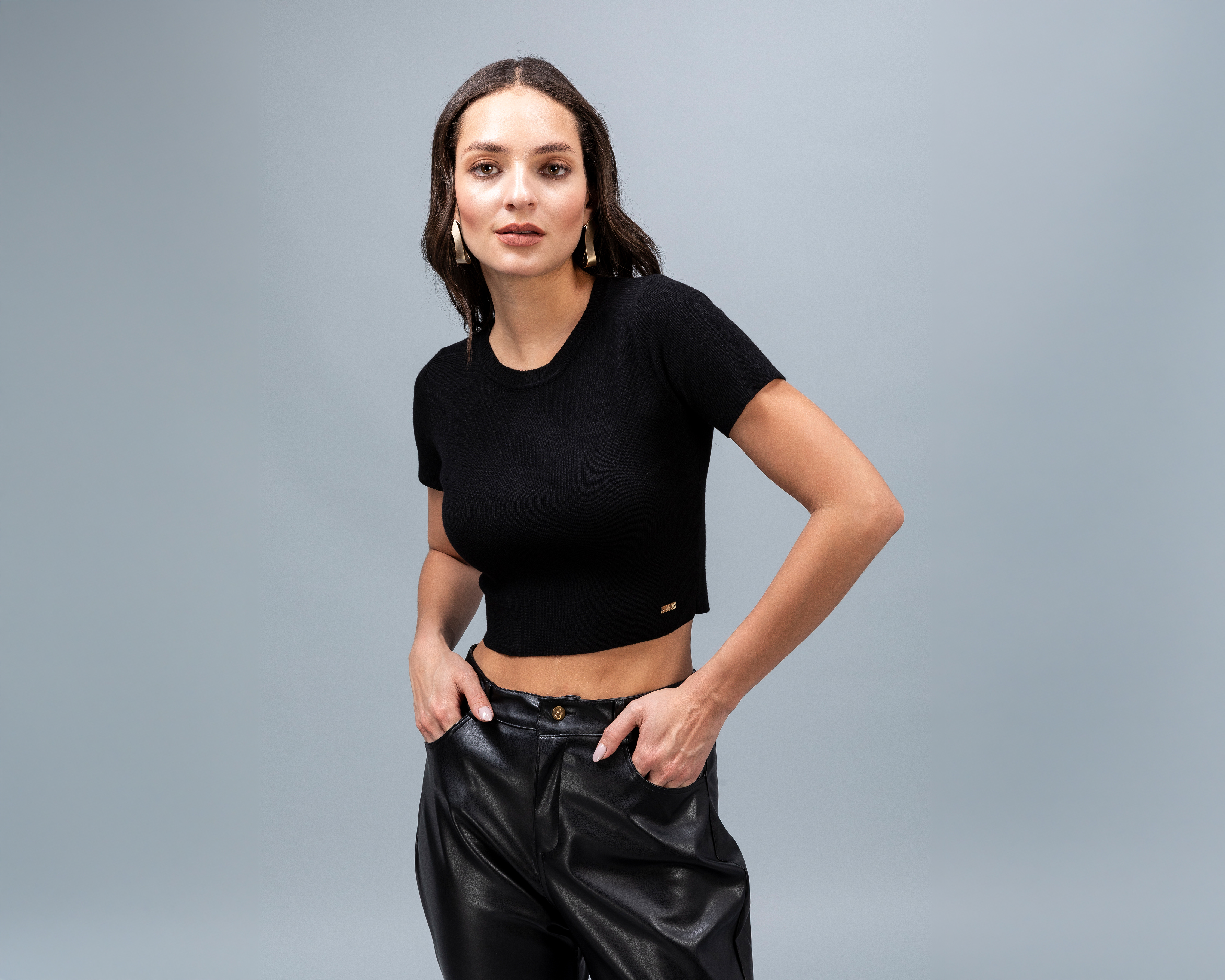 Foto 3 pulgar | Foto 2 | Playera Manga Corta Jennifer Lopez para Mujer