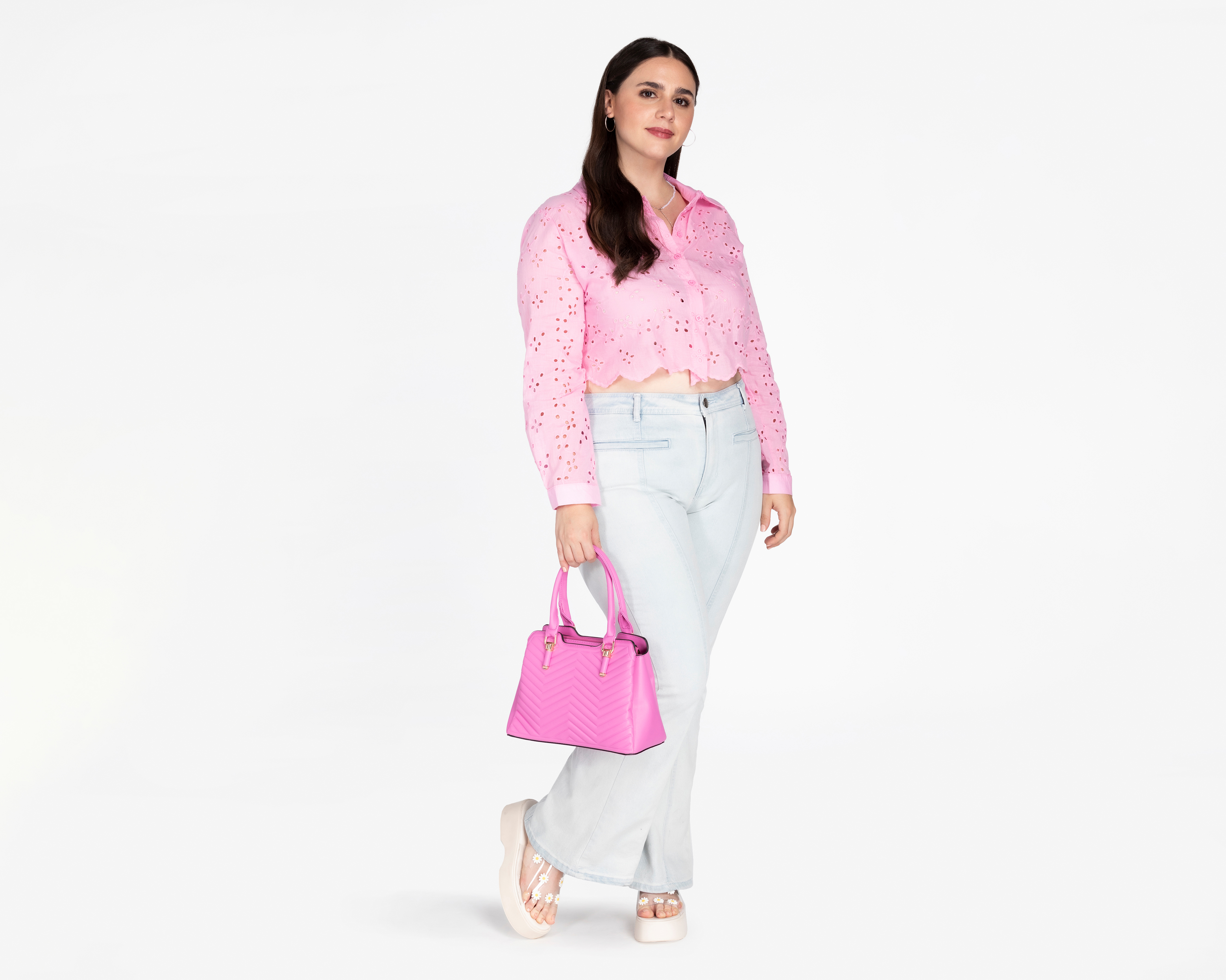 Foto 3 pulgar | Foto 2 | Blusa 18 Forever Rosa Manga Larga