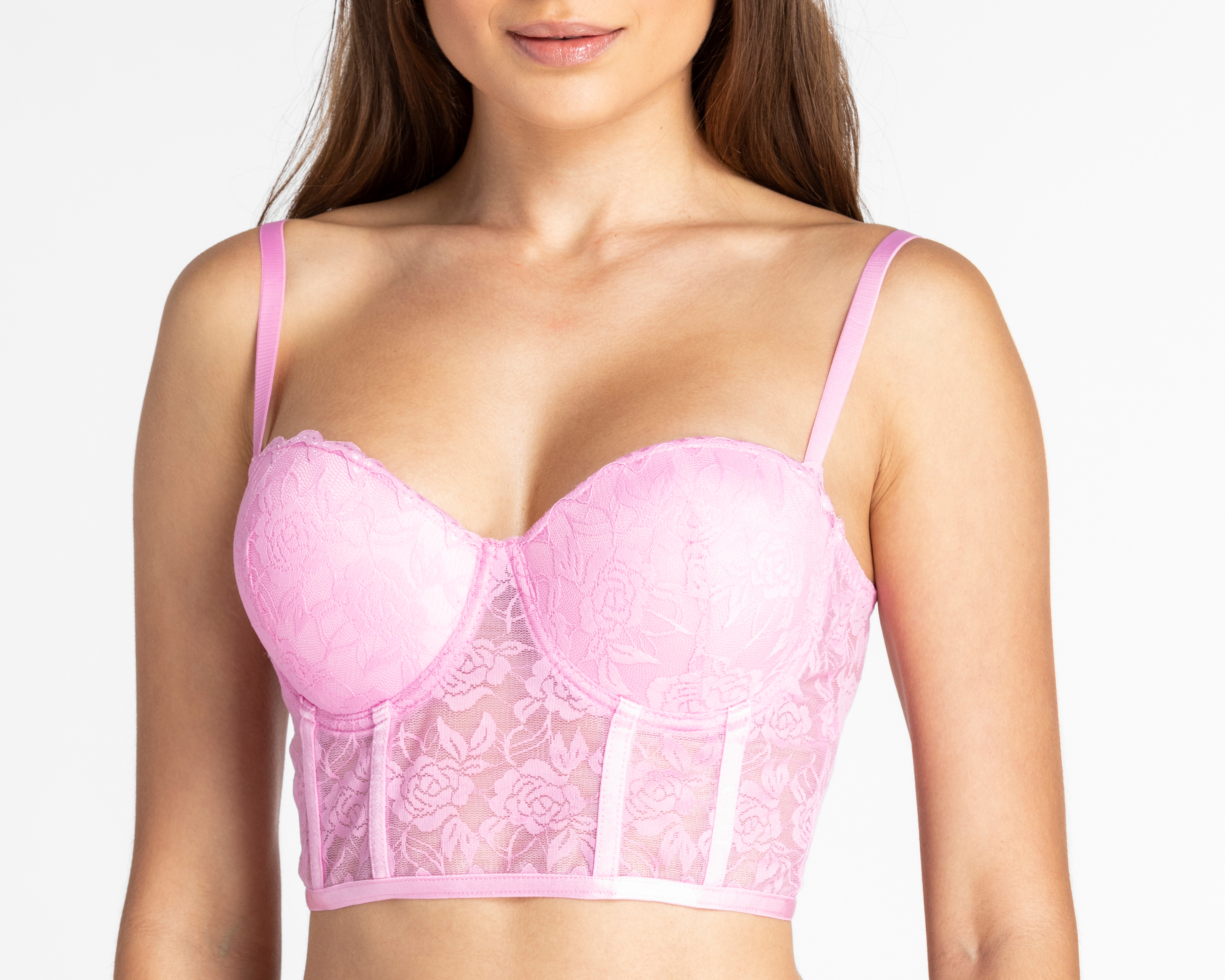 Foto 4 pulgar | Foto 3 | Coordinado de Encaje Eva tu Estilo Íntimo Copa Completa para Mujer 2 Pack